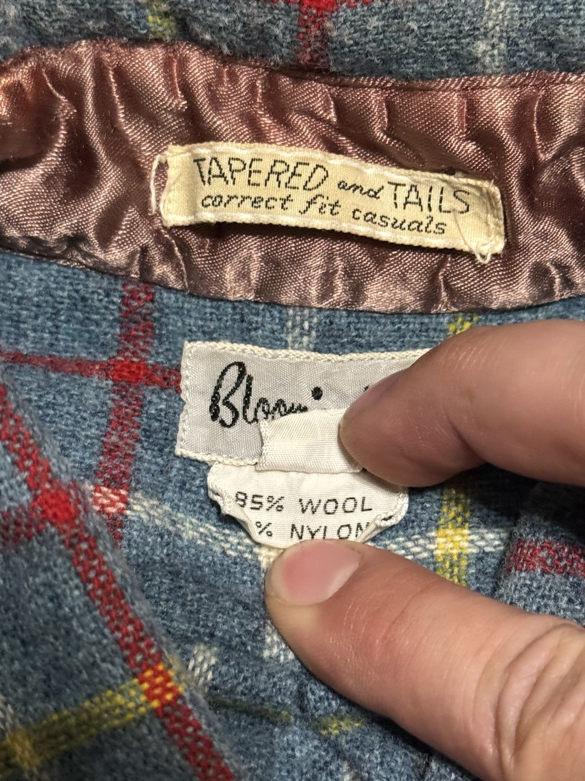 Bloomingdale's True Vintage Bloomingdales Wool Plaid Flannel Shirt Size US M / EU 48-50 / 2 - 4 Thumbnail