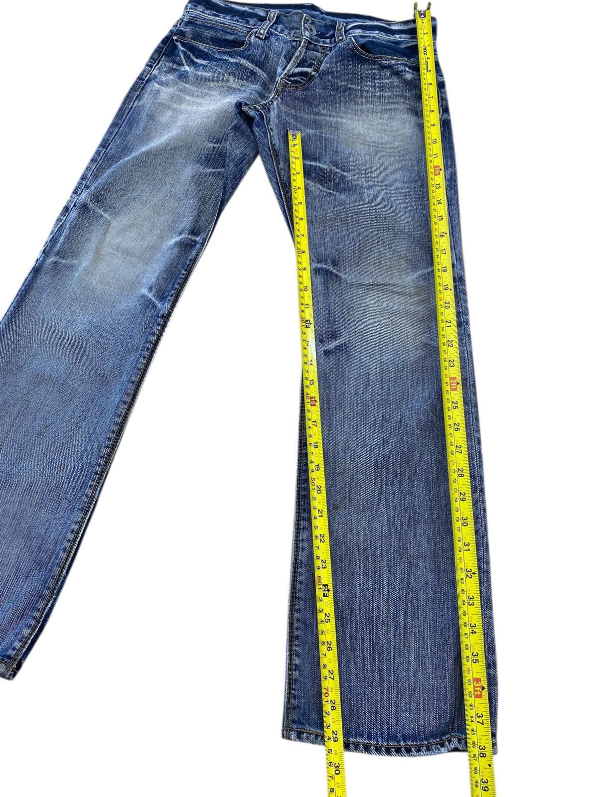 Boycott Boycutt Faded Wash Whiskered Style Straight Leg Jeans Size US 31 - 8 Thumbnail