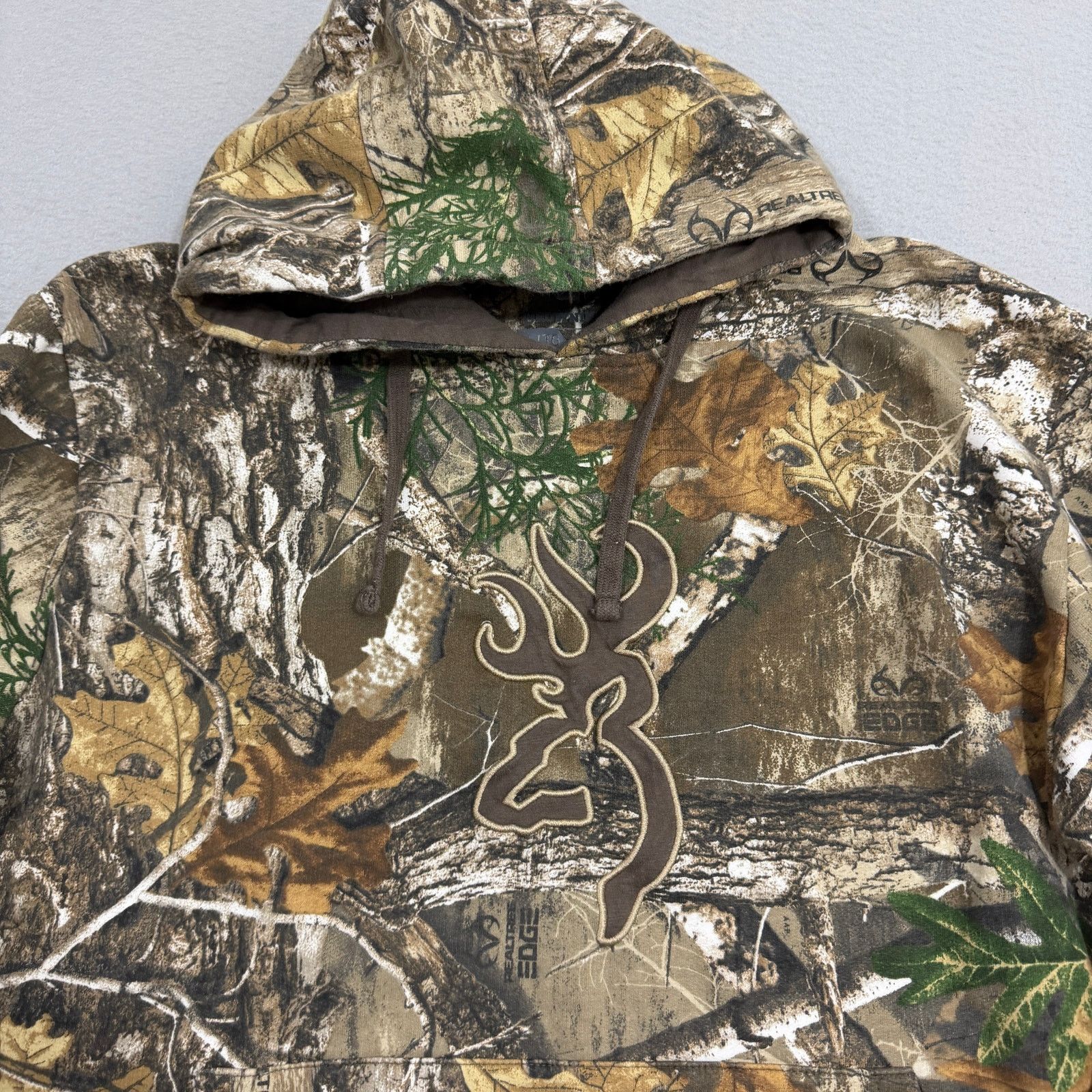 Cabelas Vintage Browning Camo Hoodie Mens Extra Large Camouflage Size US XL / EU 56 / 4 - 3 Thumbnail