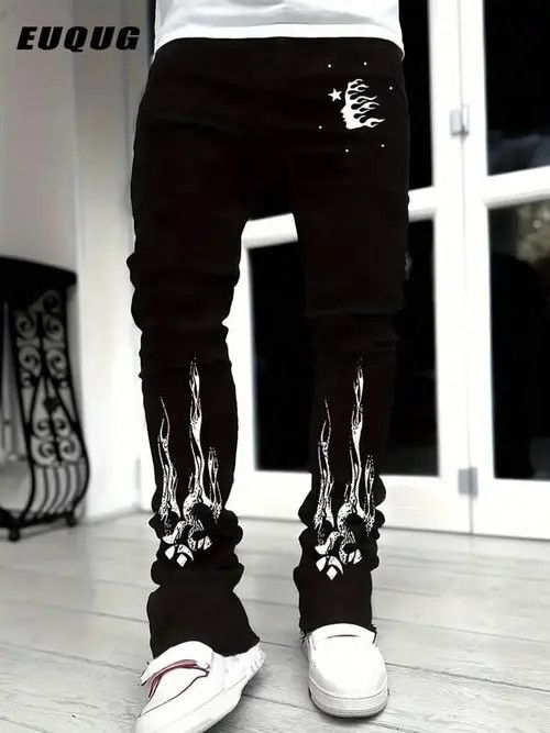 Japanese Brand × Vintage Washed Stacked Distressed Ripped Skinny Jeans Size US 32 / EU 48 - 3 Thumbnail
