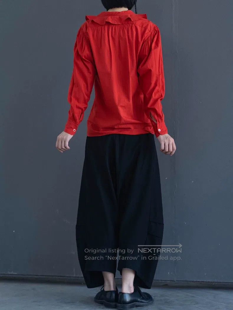 Kenzo Kenzo Red petal collar shirt Size M / US 6-8 / IT 42-44 - 4 Thumbnail