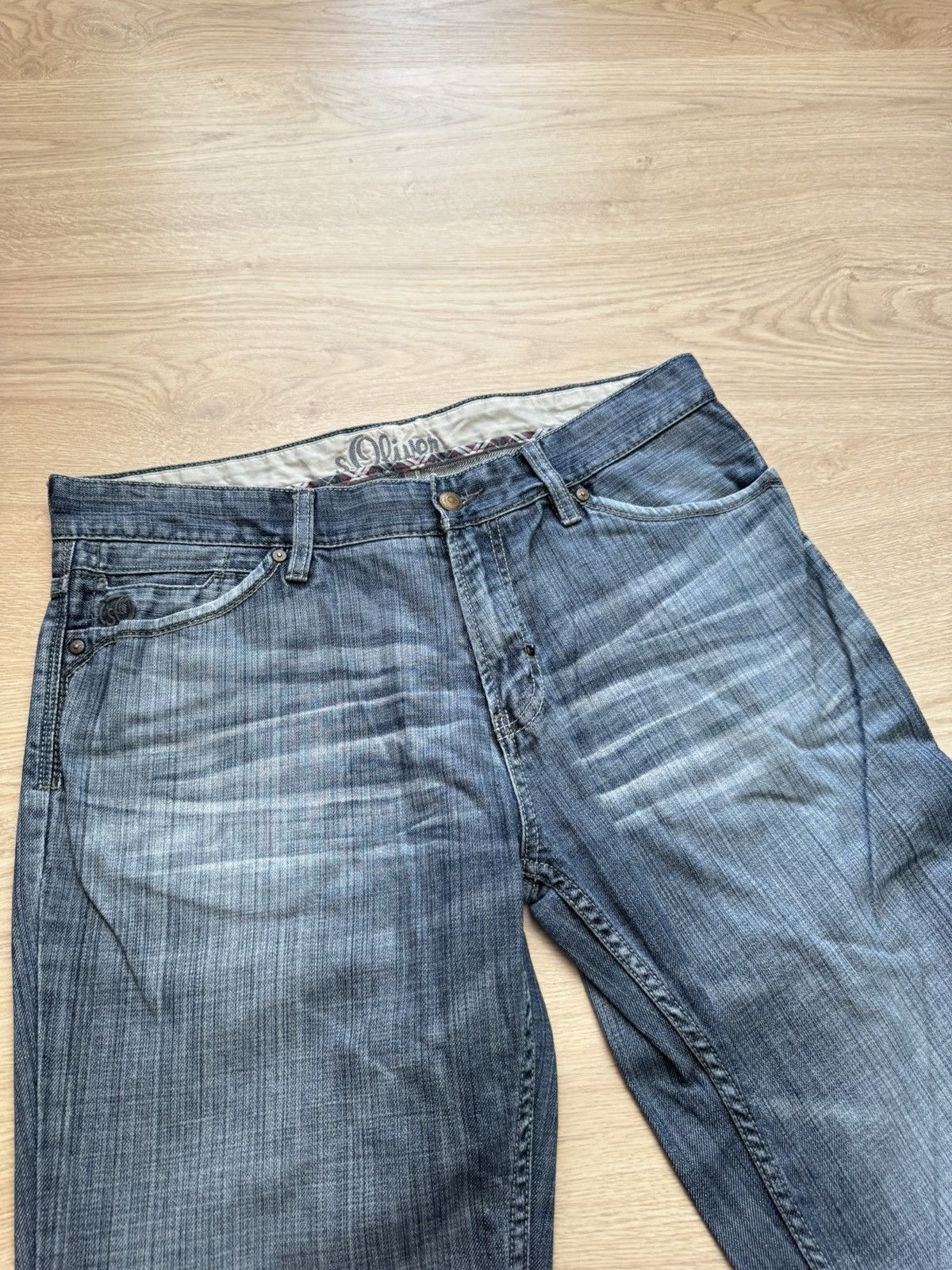 s.Oliver Vintage 00’s y2k S. Oliver Blue Baggy Japanese Garde Pants Size US 36 / EU 52 - 2 Thumbnail