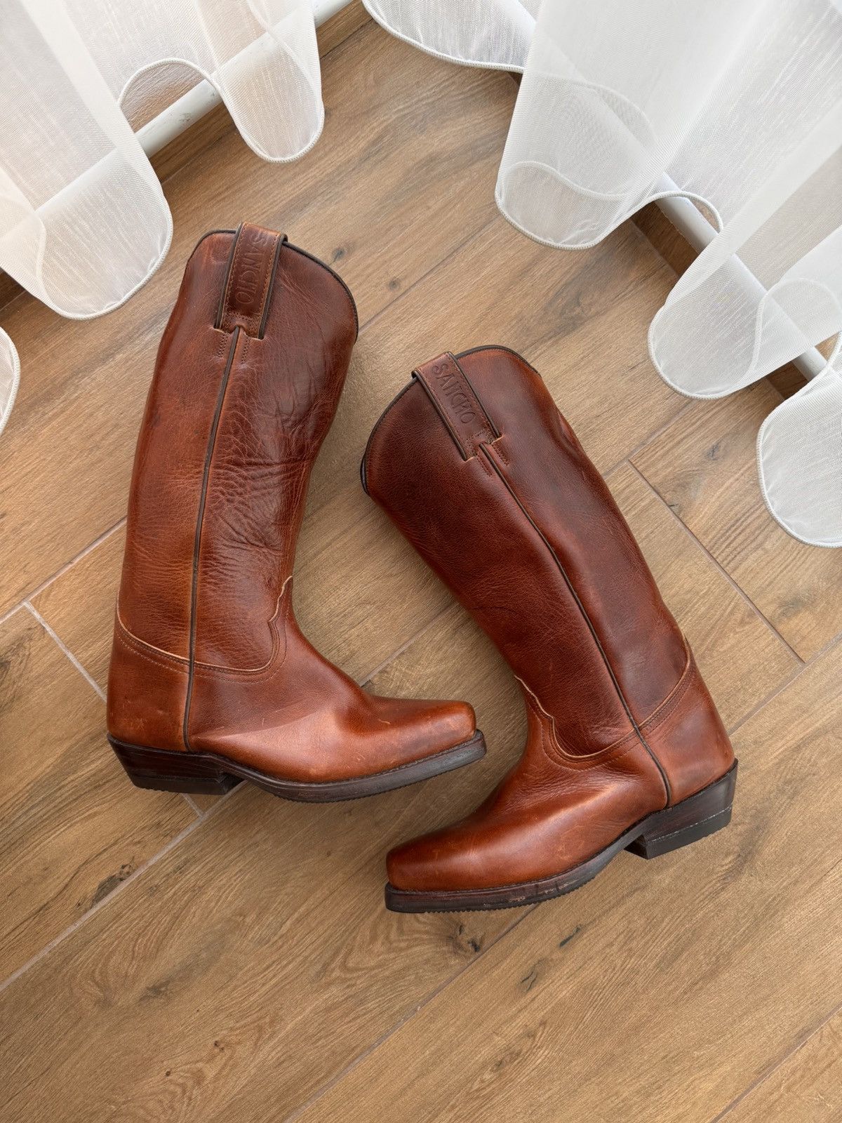 Cowboy Equipment × Sancho Boots × Vintage Vintage Sancho Cowboy Western Made in Spain Boots sz 38 Size US 8 / IT 38 - 13 Thumbnail