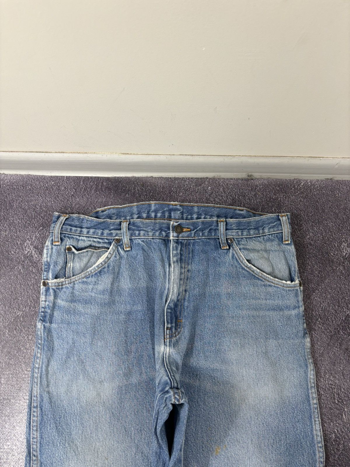 Dickies Vintage Dickies Regular Fit Y2K Faded Blue Work Denim Jeans Size US 36 / EU 52 - 15 Thumbnail