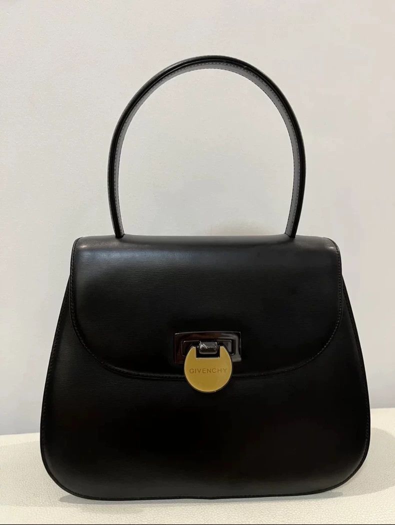 Givenchy Givenchy Vintage bag black and gold flip lock box bag Size ONE SIZE - 8 Thumbnail
