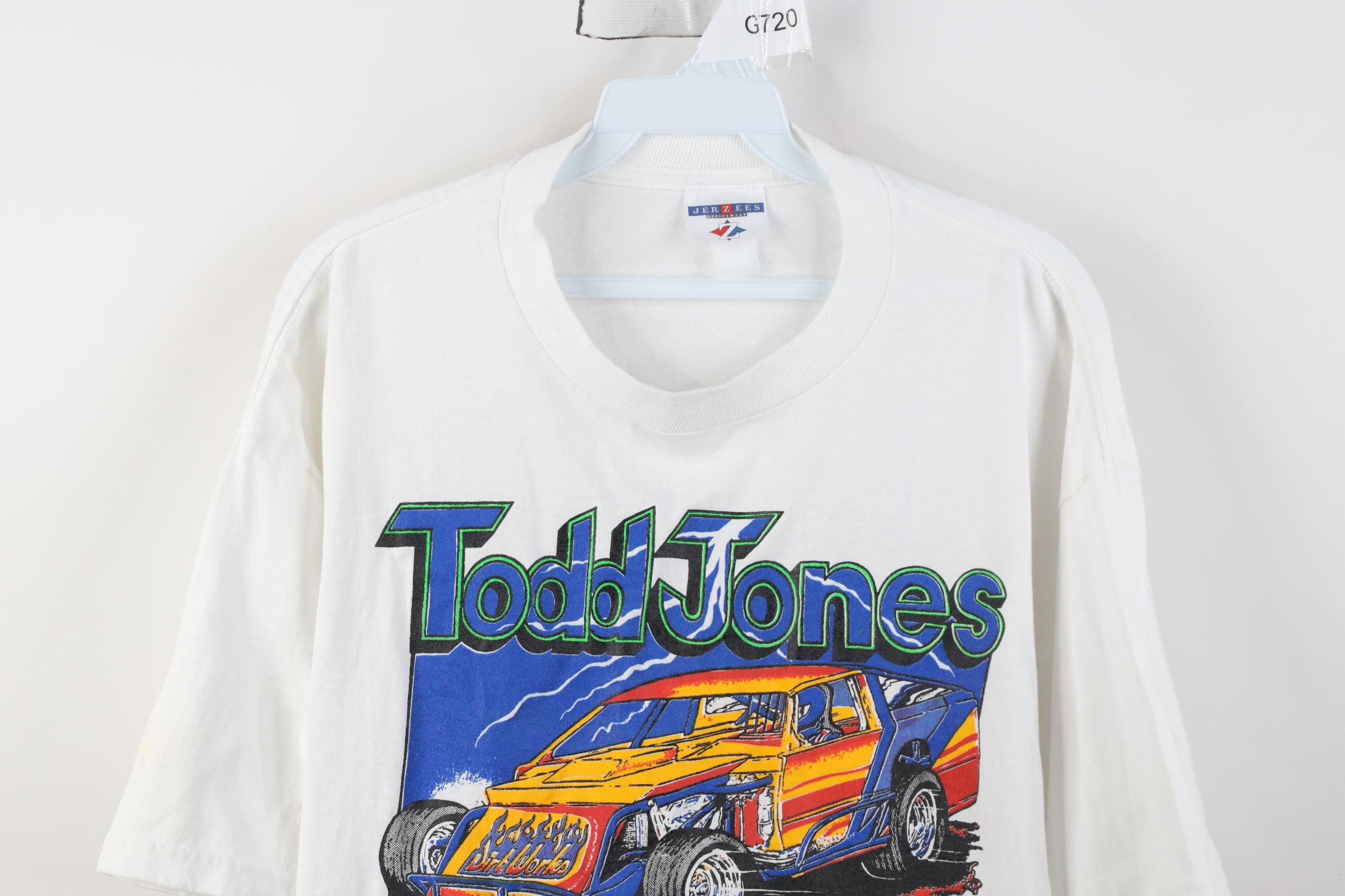 Vintage Vintage Dirt Todd Jones Racing Short Sleeve T-Shirt White Size US XL / EU 56 / 4 - 2 Thumbnail