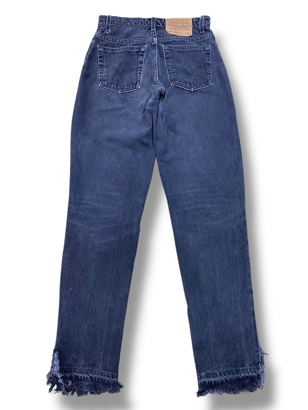 Levi's Levi’s 550 Black Wash Fit Tapered Leg Style Jeans Size US 26 / EU 42 - 3 Thumbnail