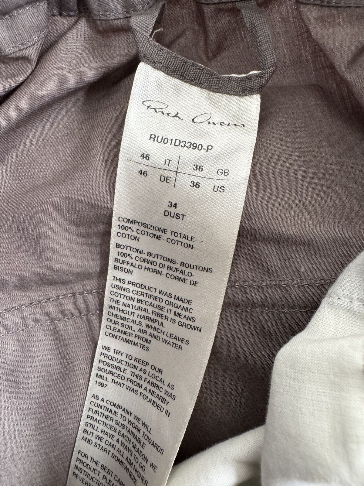 Rick Owens Dark Dust drop crotch light trouser Size US 30 / EU 46 - 6 Thumbnail