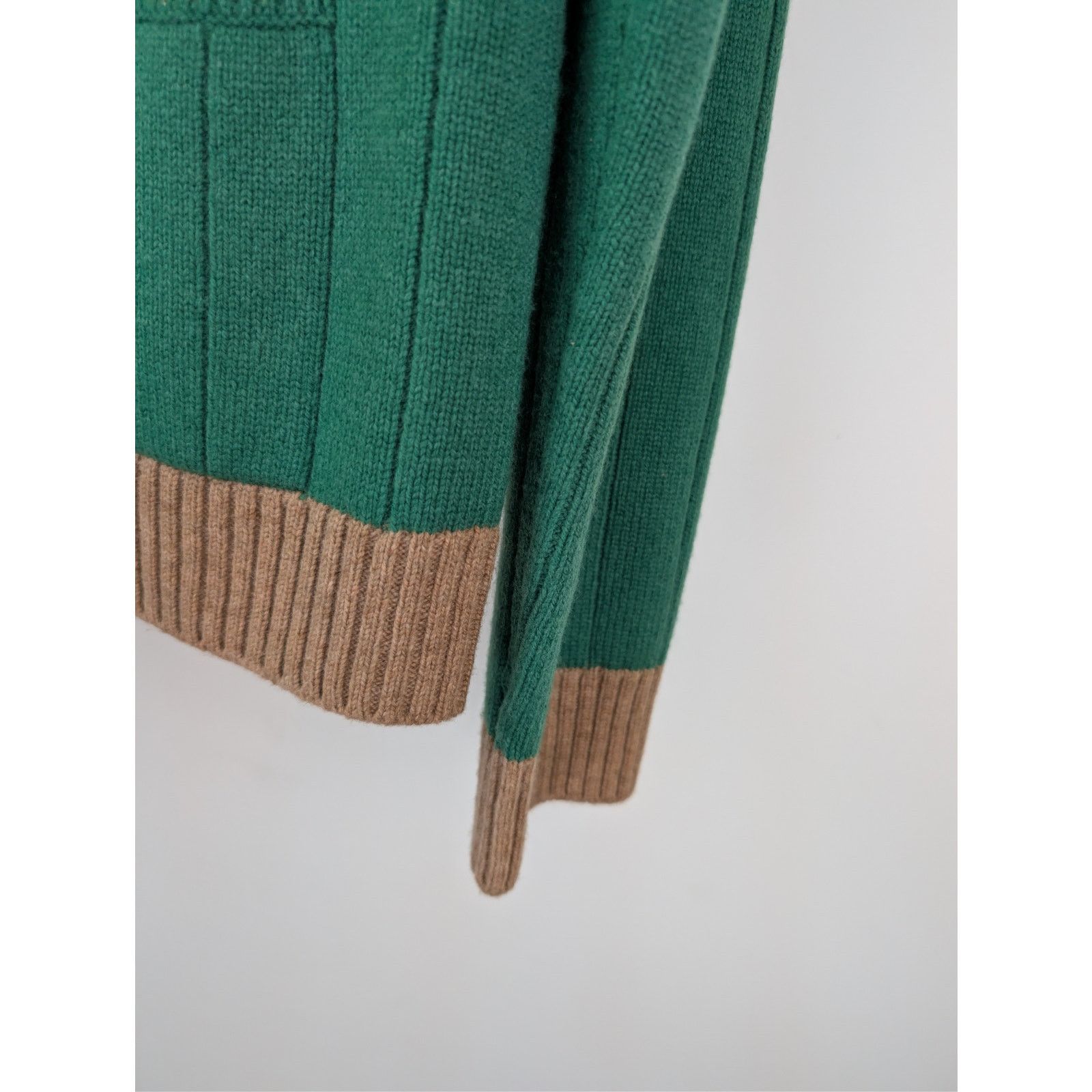 Gucci o1rshd1 Wool Long Sleeve Cardigan Sweater in Yard/Multicolor Size US L / EU 52-54 / 3 - 5 Thumbnail