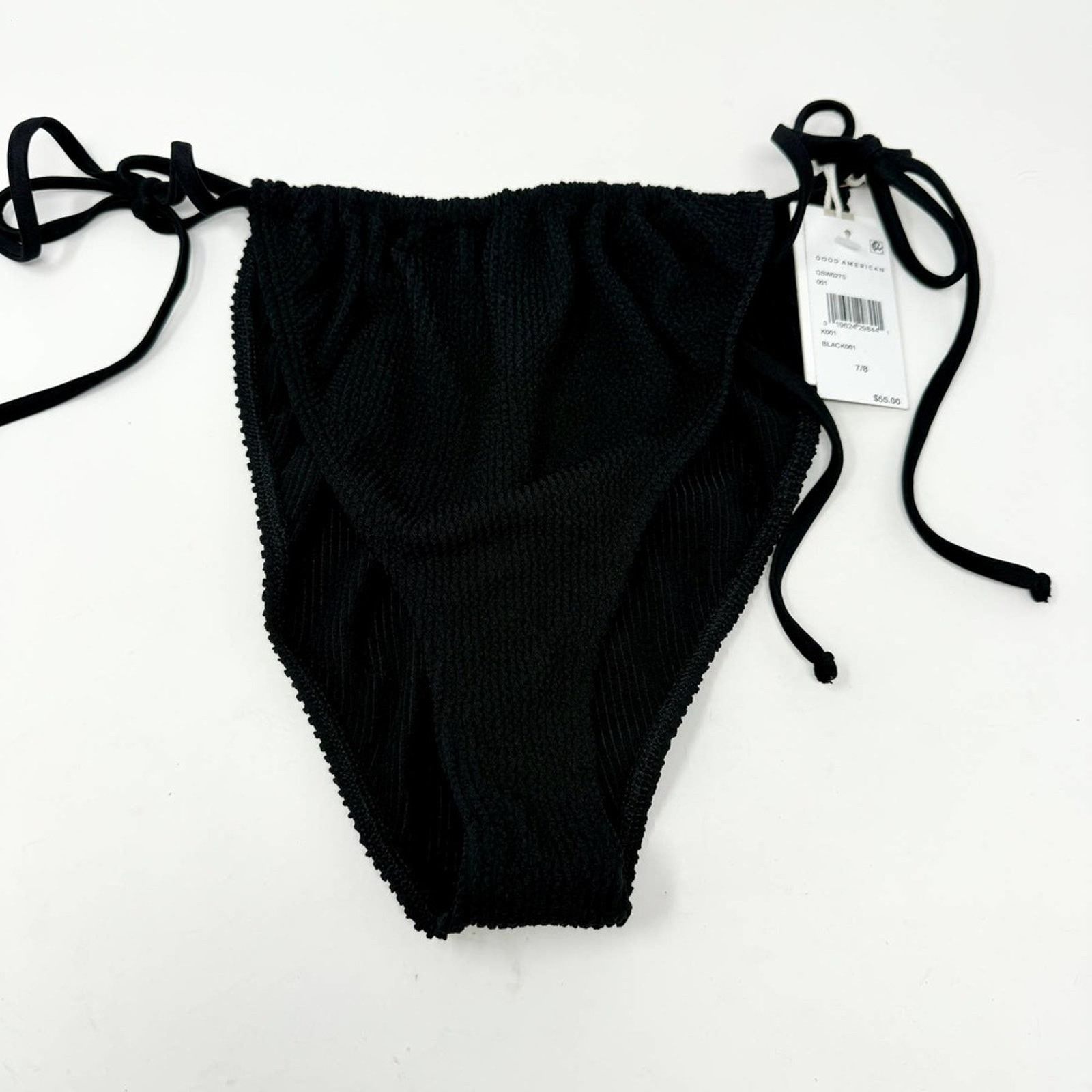 Good American Good American Black Always Fit Tiny Ties Bikini Swim 4X/5X Size ONE SIZE - 2 Thumbnail
