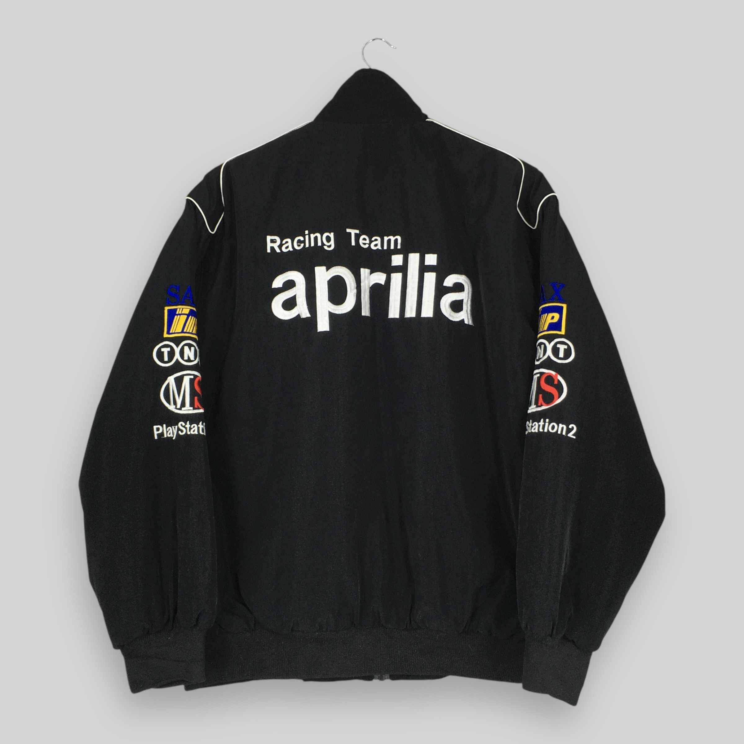 Vintage RARE Vintage Aprilia Motorsports Racing Team Jacket Large Size US L / EU 52-54 / 3 - 9 Thumbnail