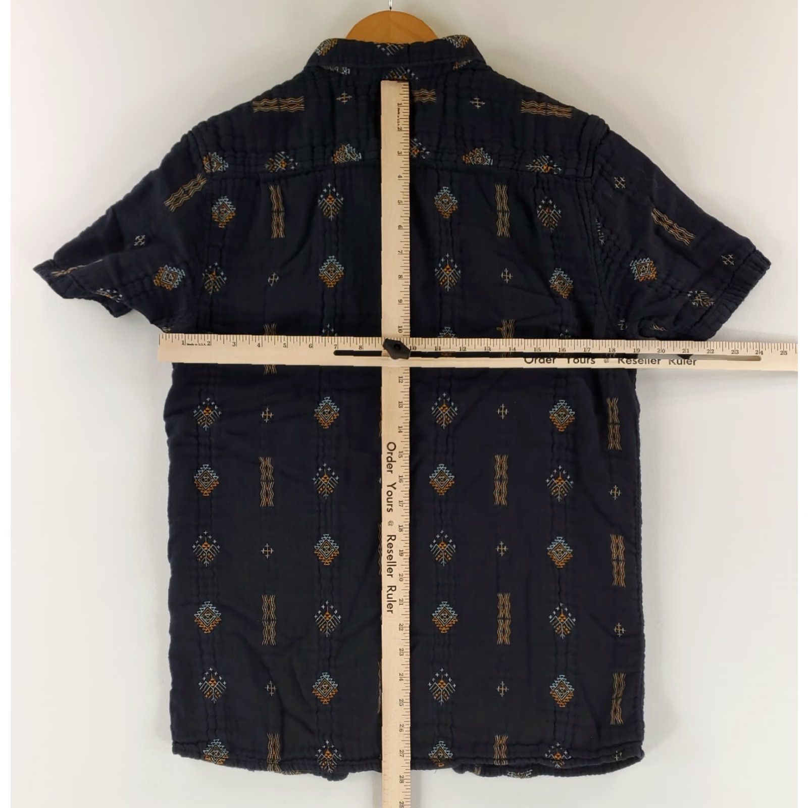 Roark Roark Shirt Button Down Manawa Tapu Short Sleeve Blue Mens M Size US M / EU 48-50 / 2 - 7 Thumbnail