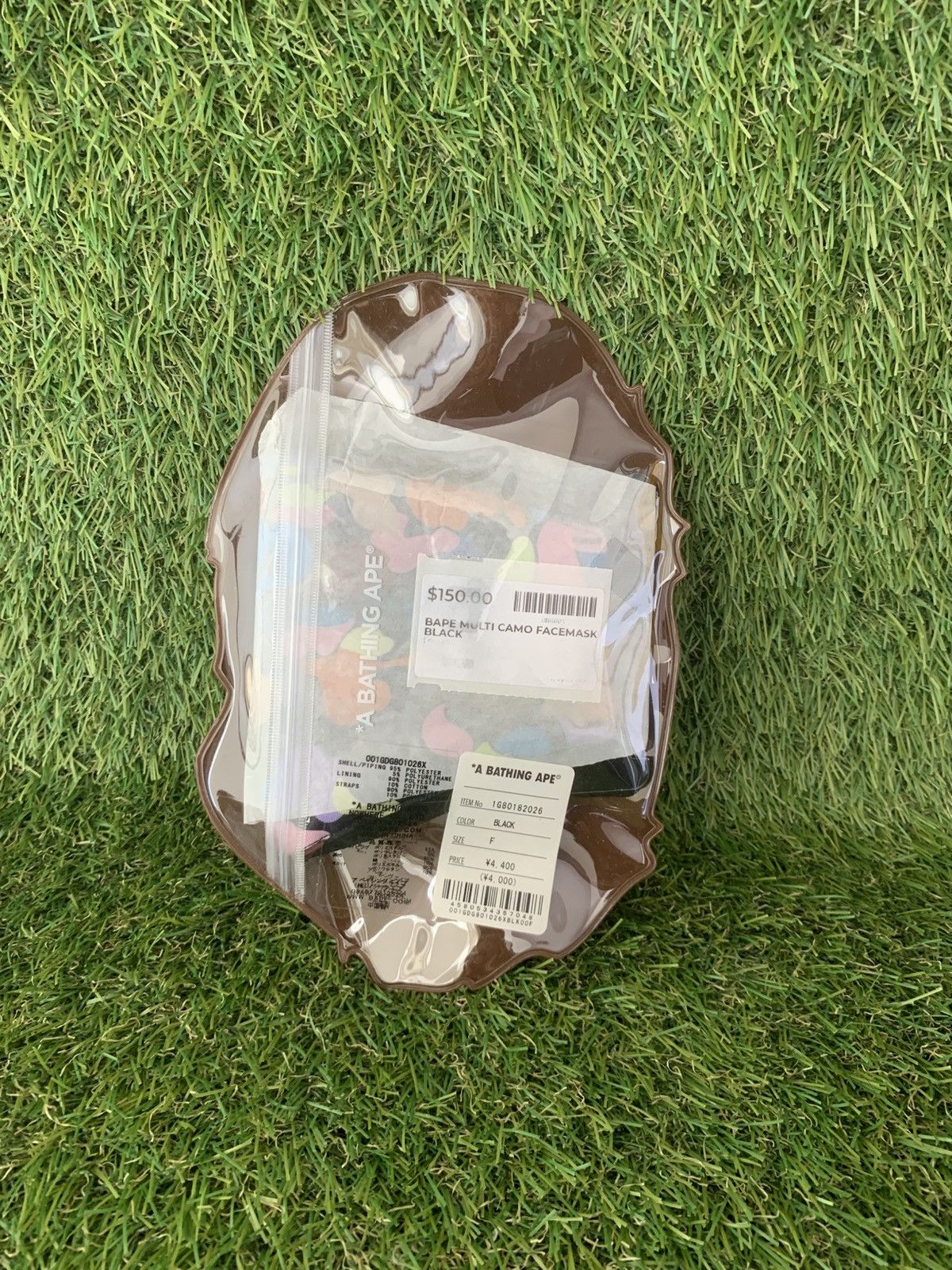 Bape Bape Face Masks Multi Camo "Black" Size ONE SIZE - 2 Thumbnail