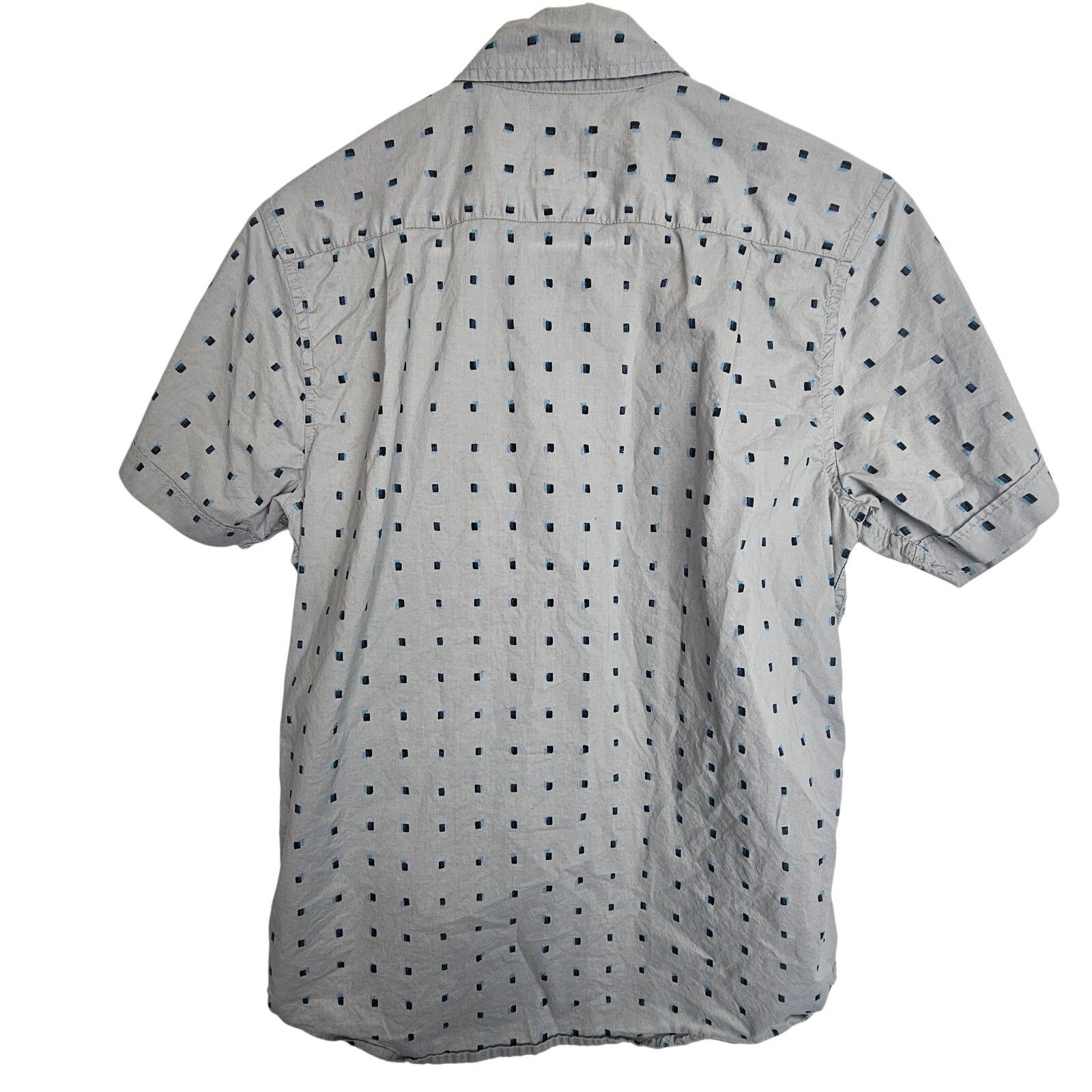 RVCA RVCA Shirt Men S Gray Geometric SS Casual Collared Preppy Size US S / EU 44-46 / 1 - 8 Thumbnail