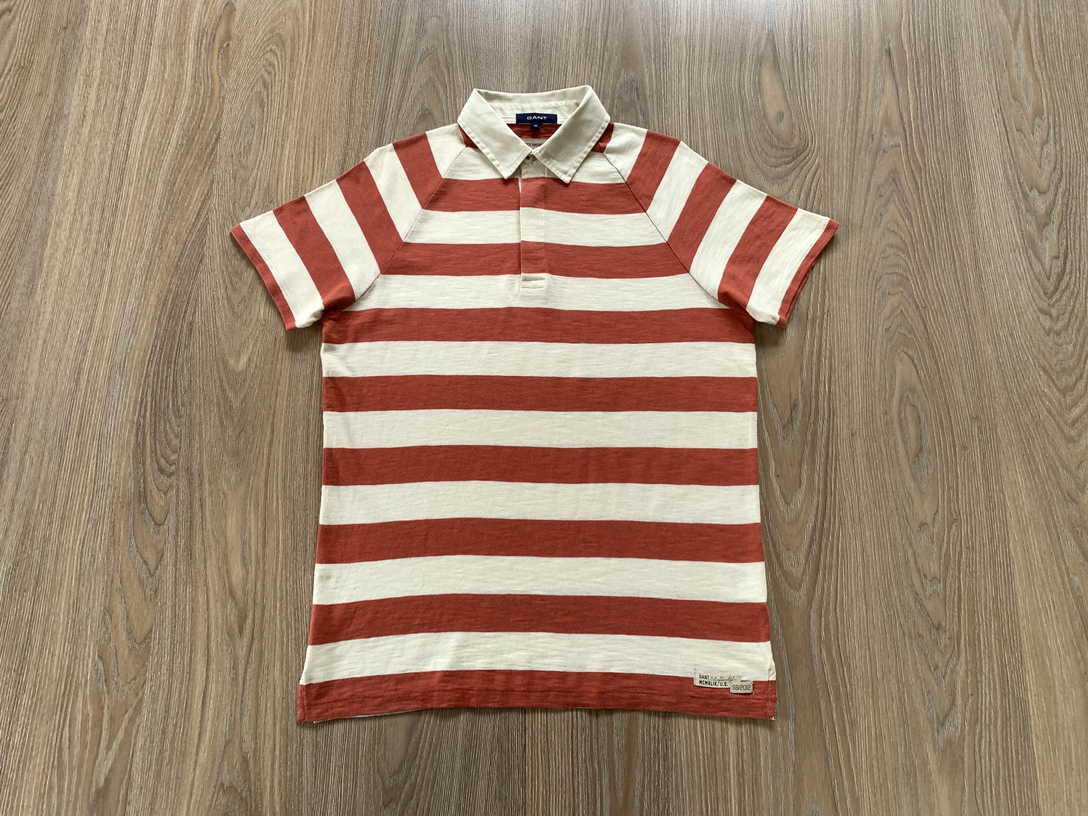 Gant Gant Stripe Cotton Polo Size US M / EU 48-50 / 2 - 9 Thumbnail