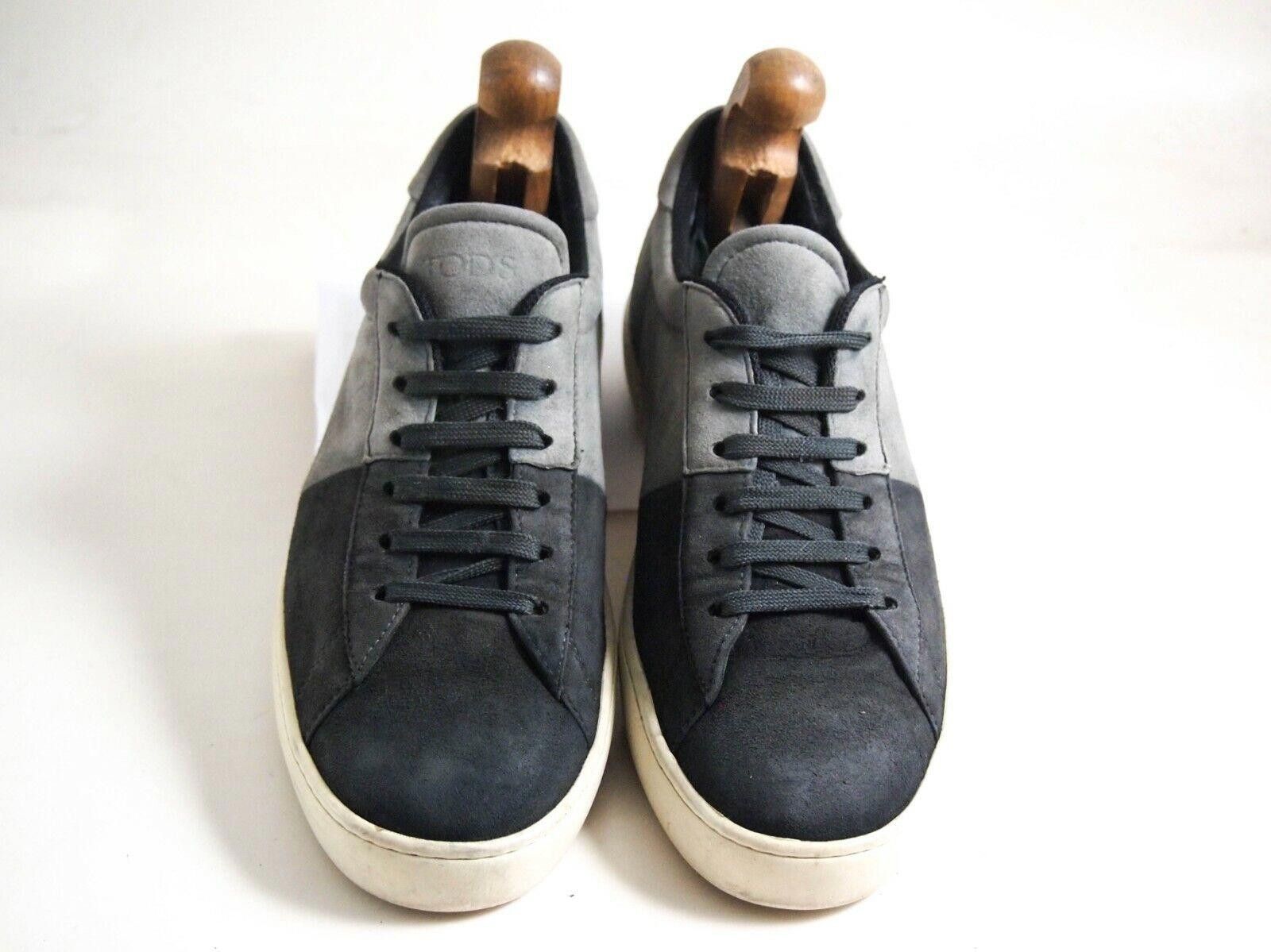 Tod's Tod's Sneakers Black Gray Suede Mens US 9.5 EU 42.5 Size US 9.5 / EU 42-43 - 3 Thumbnail
