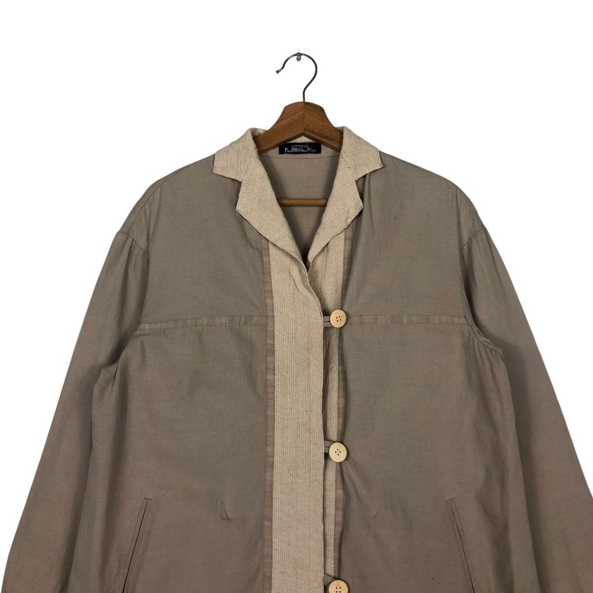 Issey Miyake 🔥VINTAGE ISSEY MIYAKE PERMANENTE MANDARIN BUTTON JACKET Size US M / EU 48-50 / 2 - 5 Thumbnail