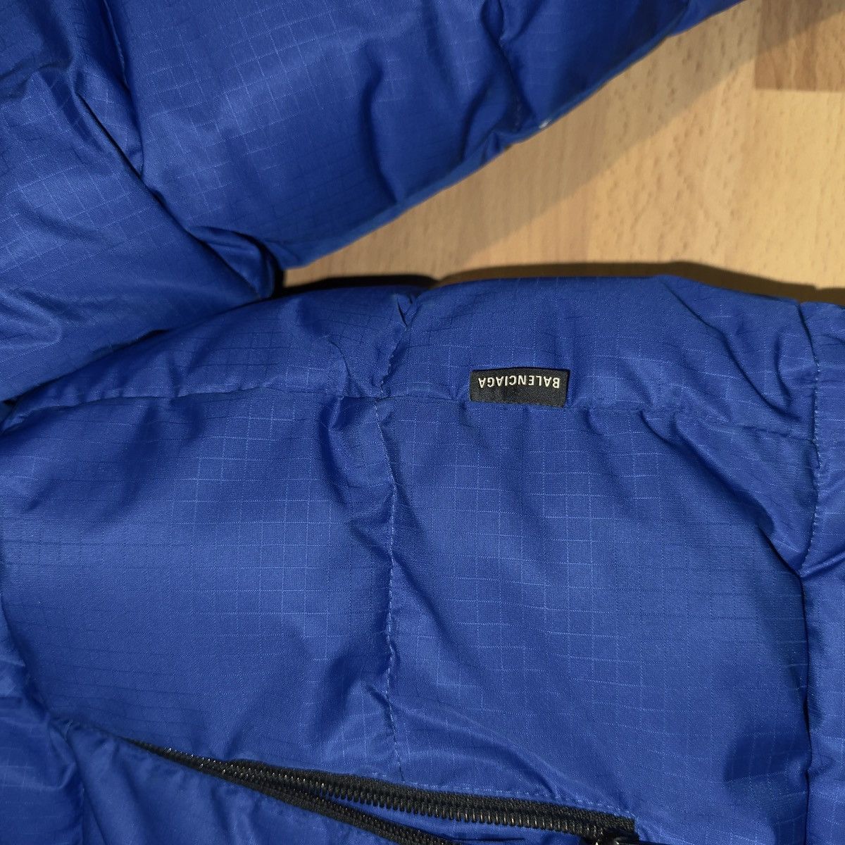 Balenciaga Balenciaga Blue Puffer Jacket with Hood Size US M / EU 48-50 / 2 - 9 Thumbnail