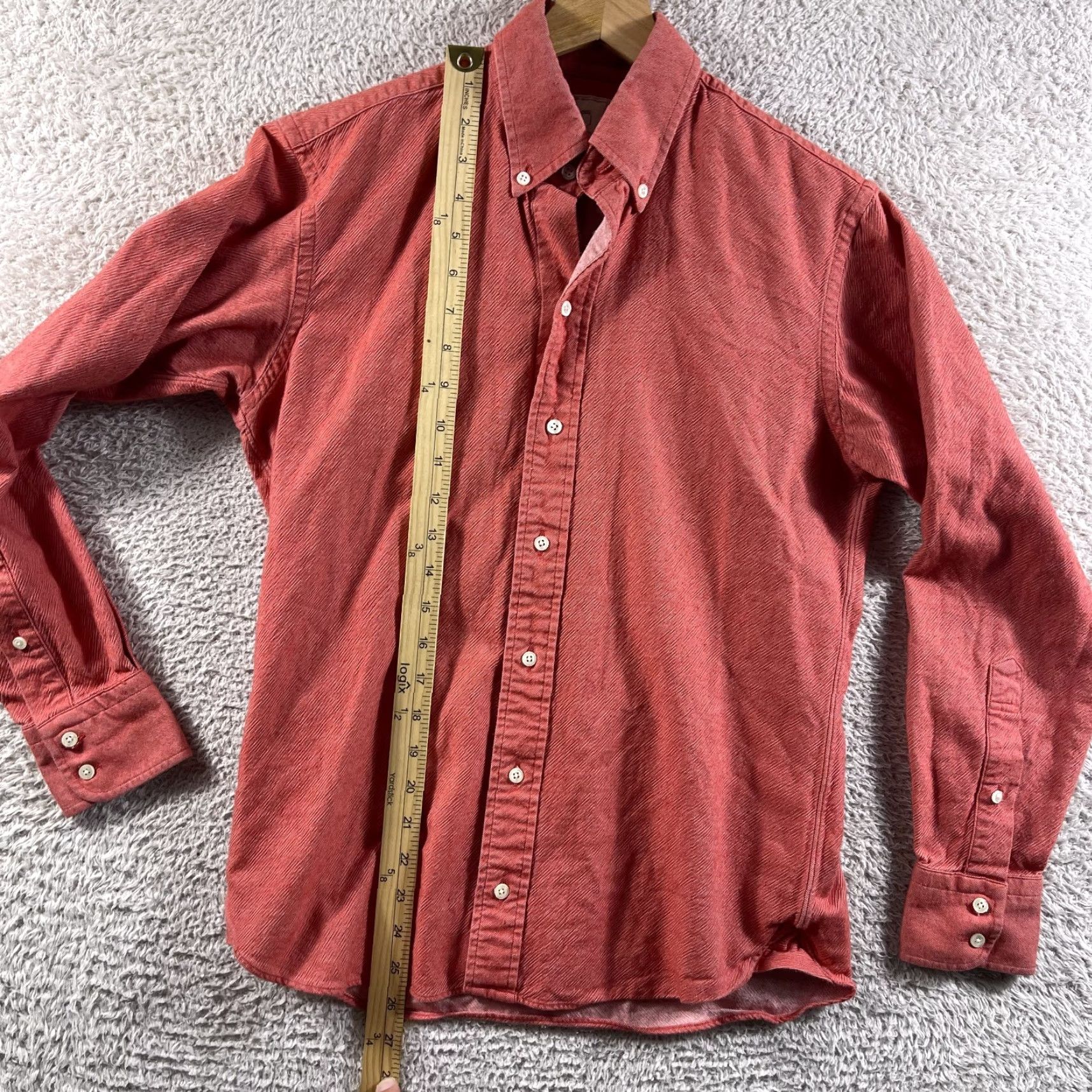 Vintage Ole Mason Jar Shirt Mens Small Red Button-Up Long Sleeve Made in USA Workwear Size US S / EU 44-46 / 1 - 6 Thumbnail