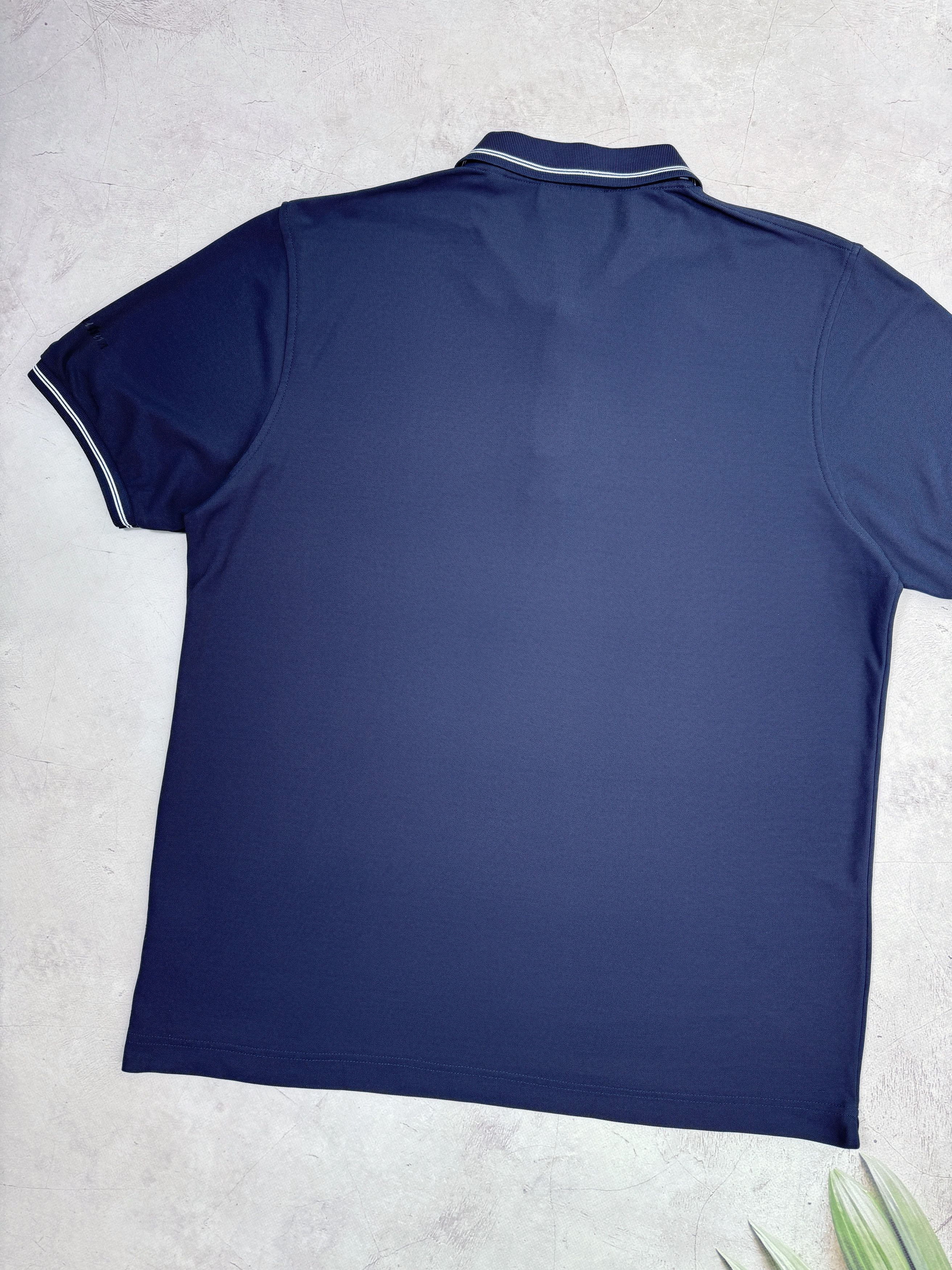 Aquascutum Aquascutum London Polo T-Shirt Dark Blue & Chek Collar Size US L / EU 52-54 / 3 - 11 Thumbnail