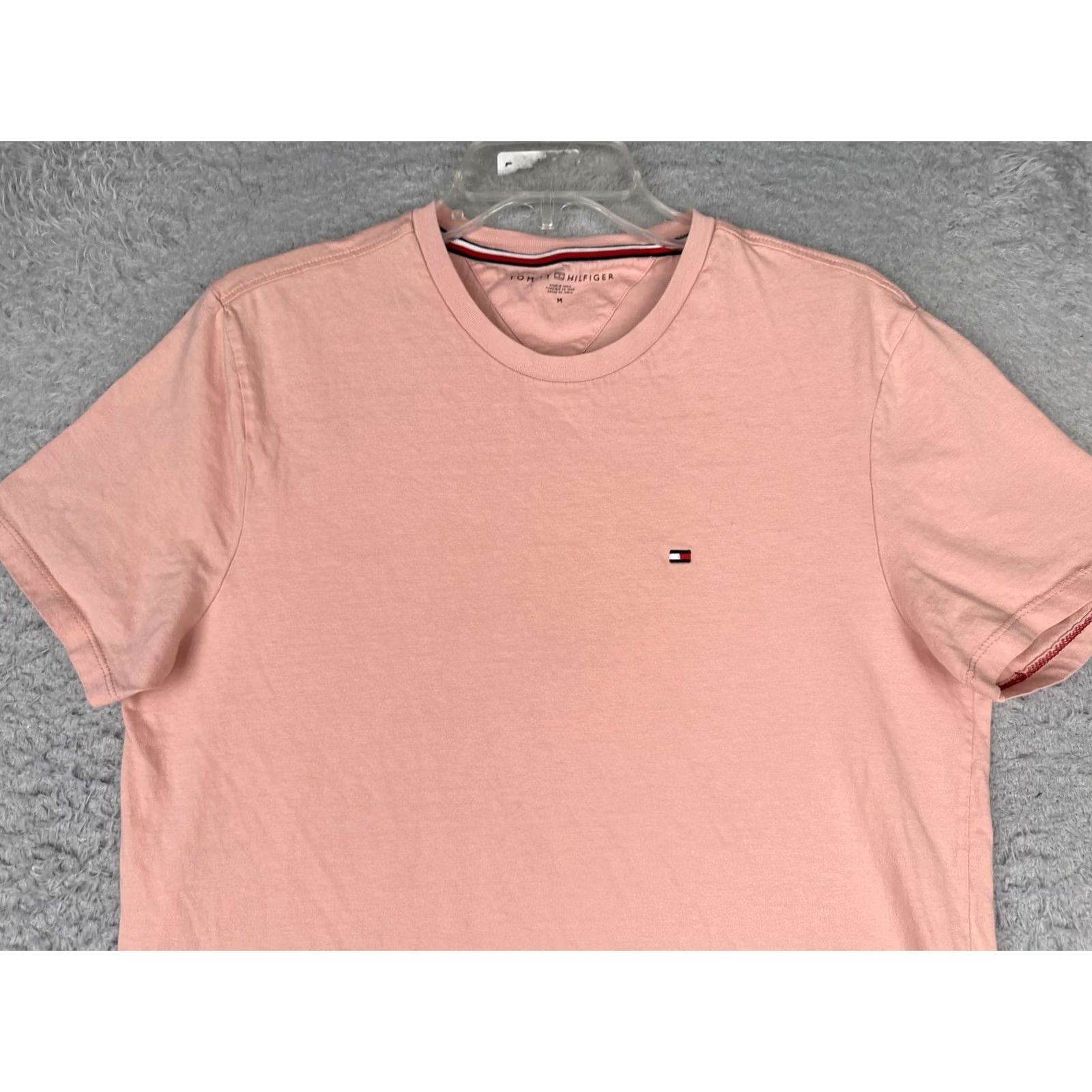 Tommy Hilfiger Tommy Hilfiger Shirt Mens Medium Pink Crew Neck Short Sleeve Logo Tagless Cotton Size US M / EU 48-50 / 2 - 4 Thumbnail