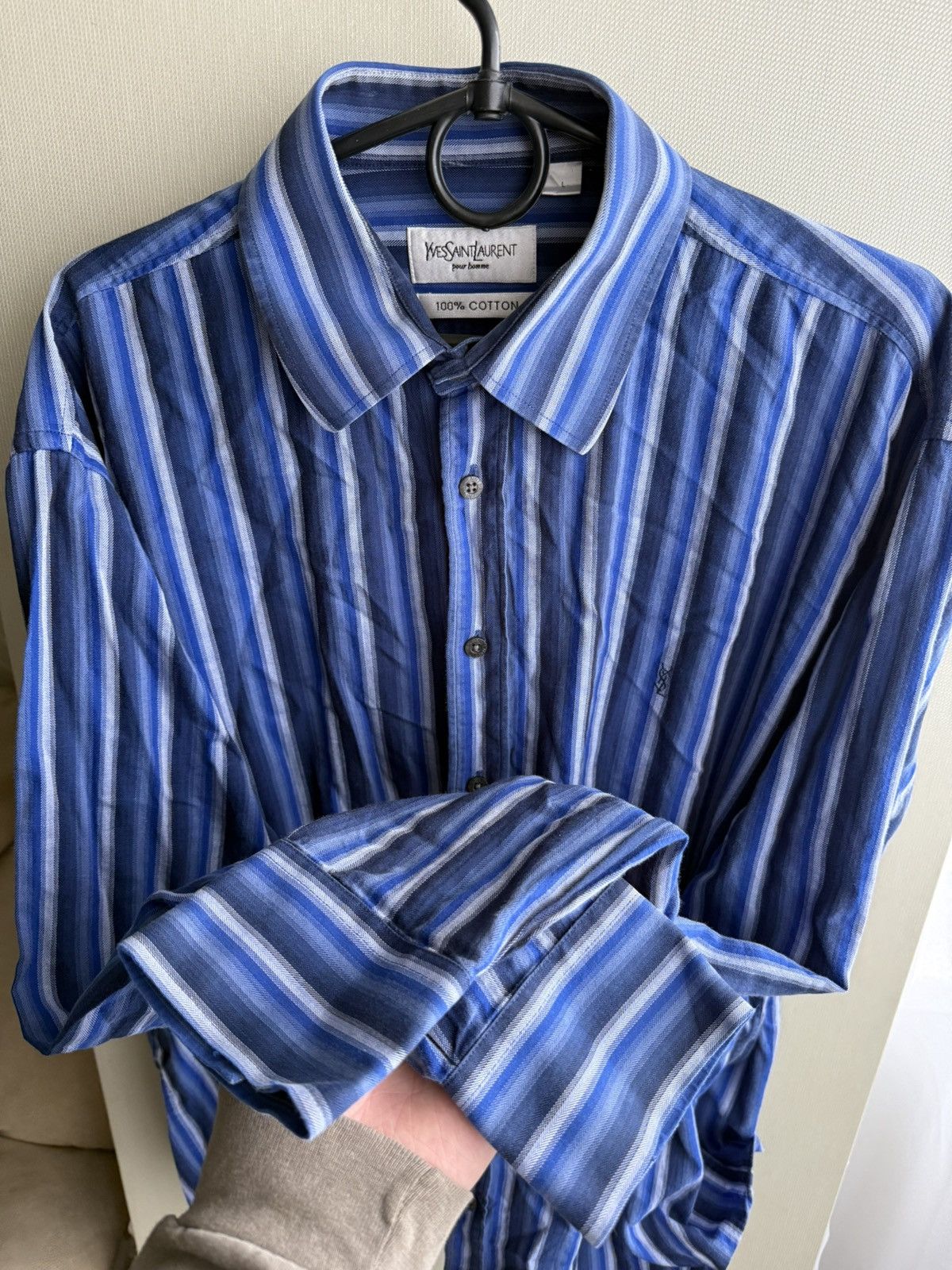 Yves Saint Laurent Vintage 90s Yves Saint Laurent shirt Size US L / EU 52-54 / 3 - 7 Thumbnail