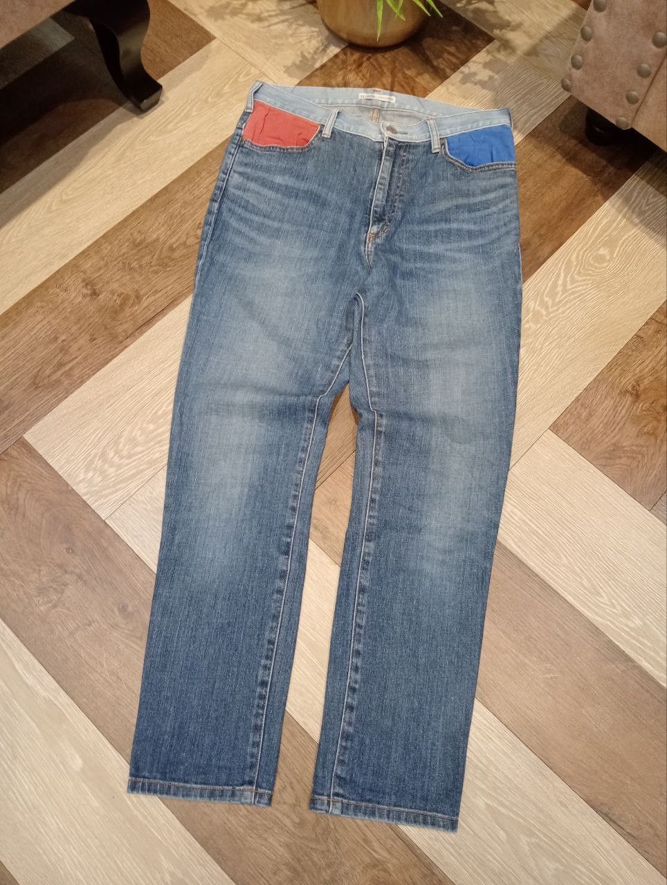 Tsumori Chisato VINTAGE TSUMORI CHISATO ISSEY MIYAKE BLUE DENIM PANTS Size US 30 / EU 46 - 2 Thumbnail
