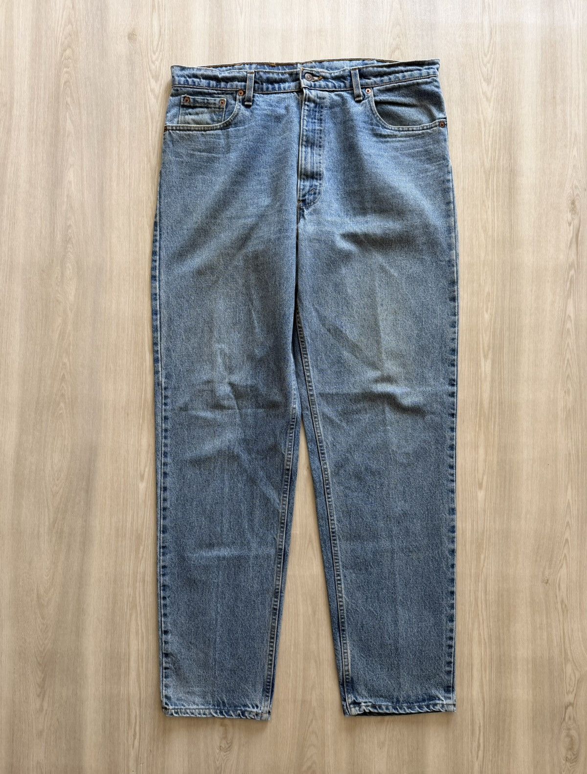 Levi's Vintage 90s Levis 550 Made In USA 40x34 *40x33 Size US 40 / EU 56 - 3 Thumbnail