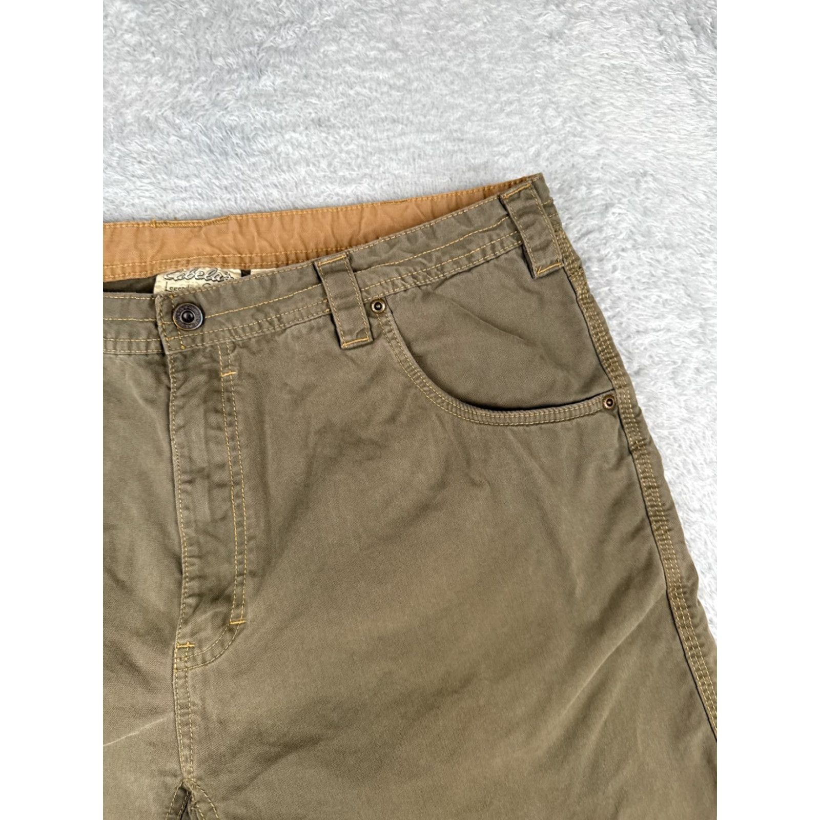 Vintage VINTAGE Columbia Mens Shorts 38 Green Beige Canvas Cargo 8in Inseam Regular 36x8 Casual Outdoors Men Size US 38 / EU 54 - 5 Thumbnail