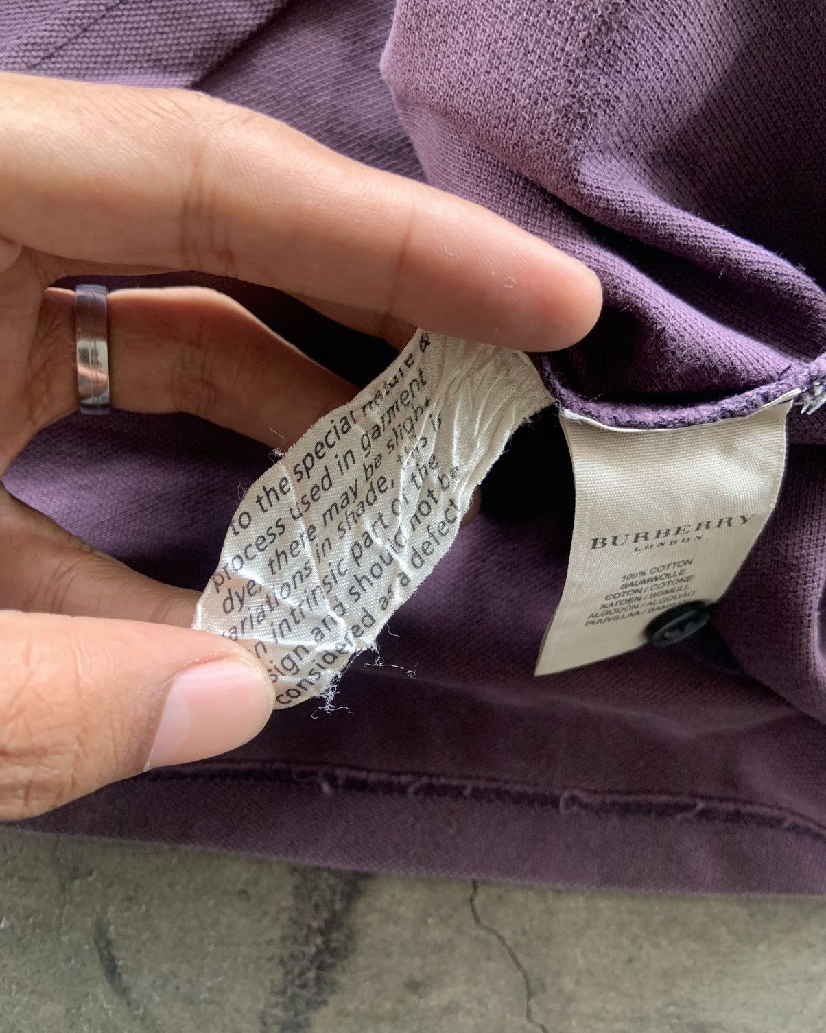 Burberry 1990s Burbeey London Faded Purple Size US L / EU 52-54 / 3 - 4 Thumbnail