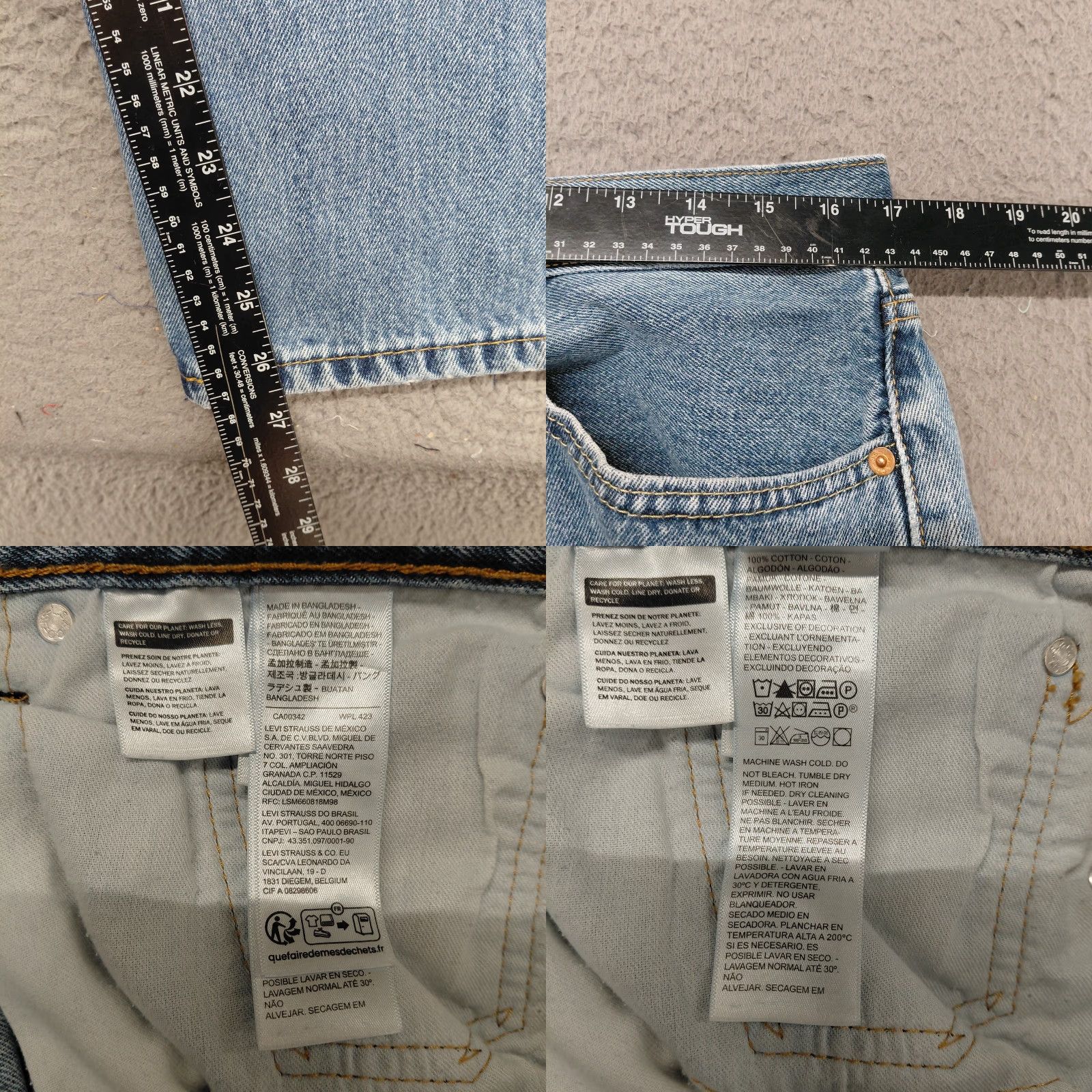 Levi's Levi's 550 Jeans Men's 36x29 Blue Relaxed Fit Straight Denim 100% Cotton Vintage Baggy Straight Leg USA Y2K Jeans Mens Regular 36-29 Clothing Size US 36 / EU 52 - 8 Thumbnail