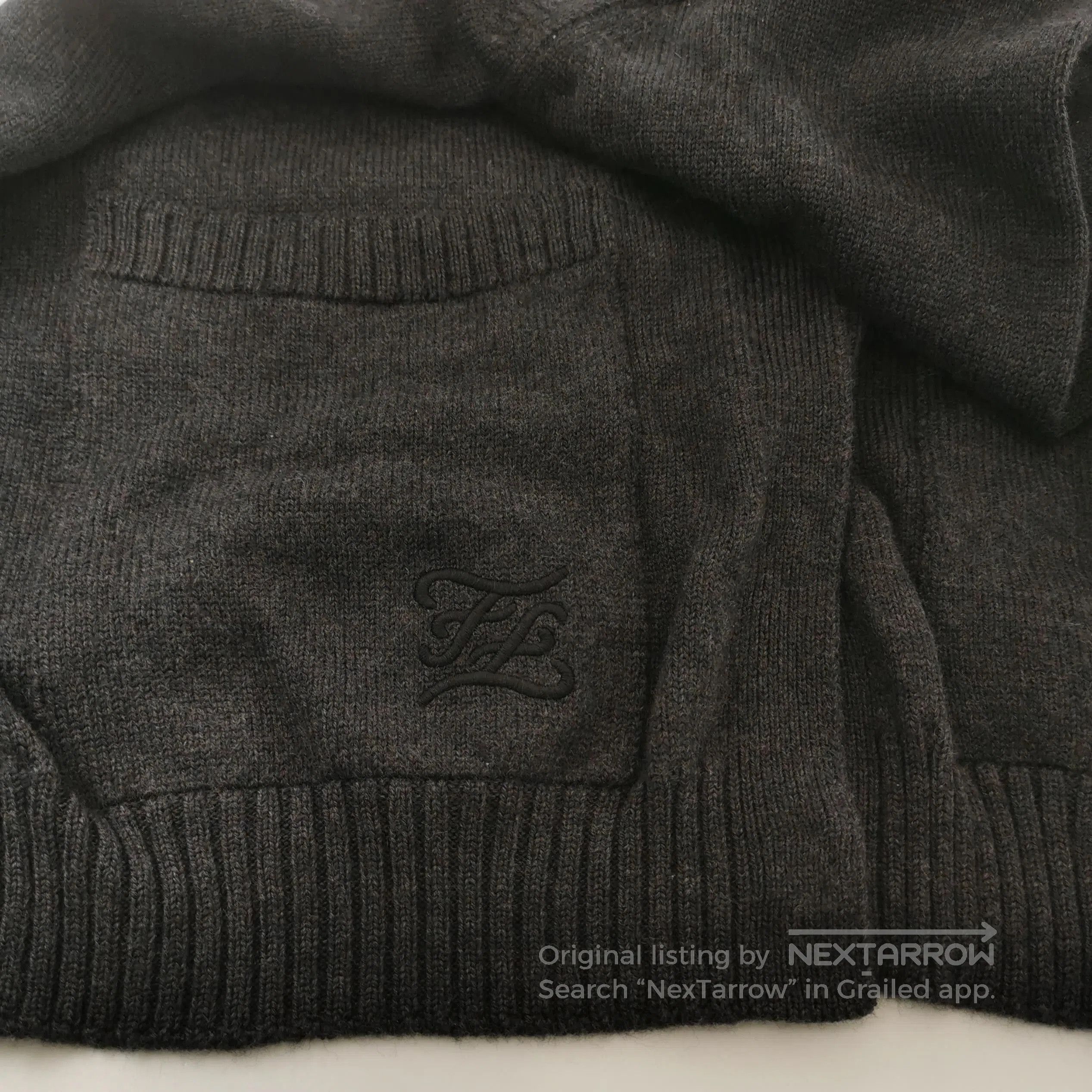Fendi Kids Black Cardigan with Pockets 12M.