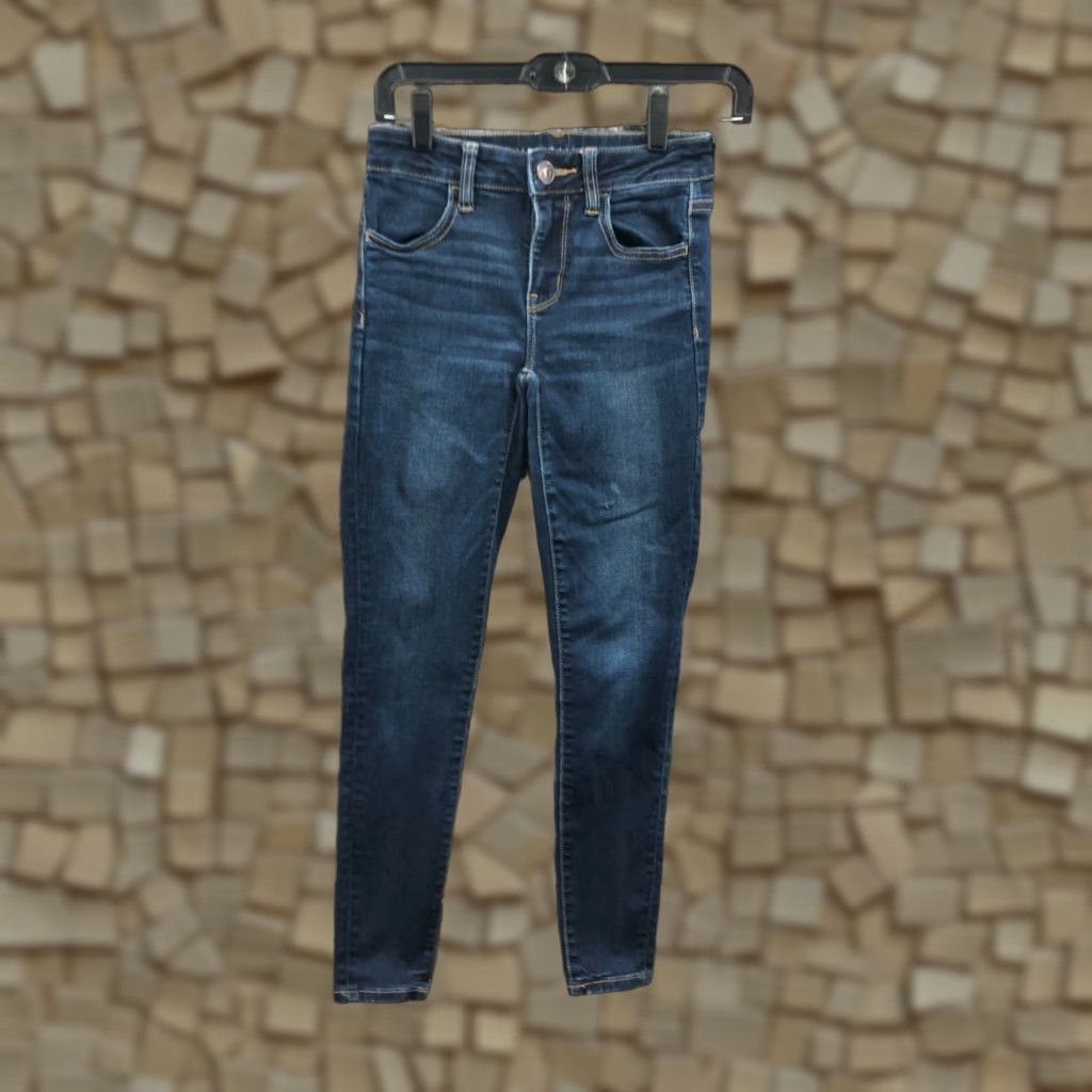American Eagle Outfitters American Eagle Outfitters Jegging Size 0 Short Womens Medium Wash Blue Denim 5-Pocket Modern Jeans Adults Womens Size 25" / US 0 / IT 36 - 1 Thumbnail