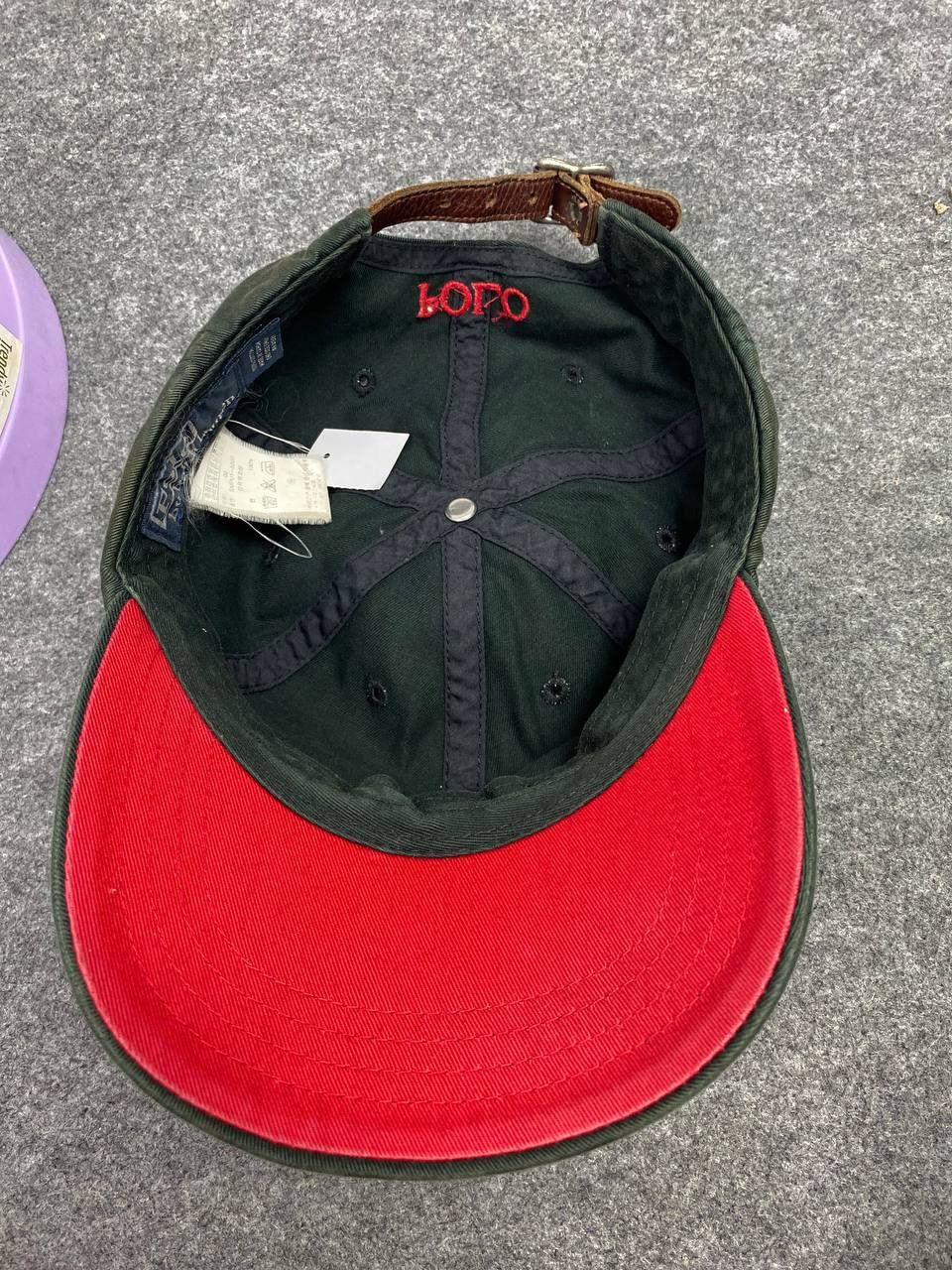 Polo Ralph Lauren vintage polo ralph lauren leather strap faded black Size ONE SIZE - 7 Thumbnail
