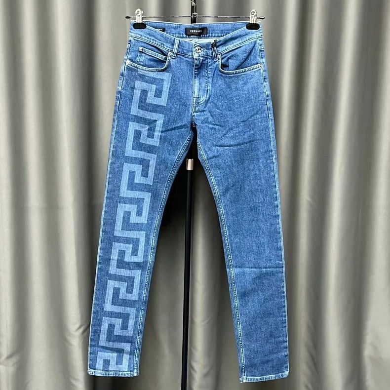 Versace Versace Paperclip men's slim jeans Size US 33 - 1 Thumbnail