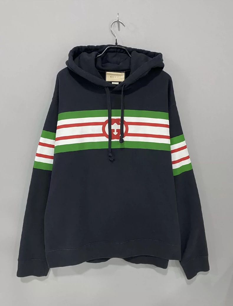 Gucci Gucci Classic contrast striped sweatshirt 2502-Nextarrow Size US XL / EU 56 / 4 - 1 Thumbnail