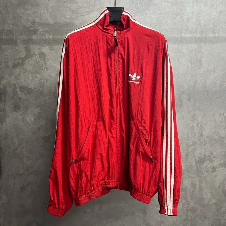 Balenciaga Balenciaga Adidas' latest red embroidered logo jacket for a Size US M / EU 48-50 / 2 - 1 Thumbnail