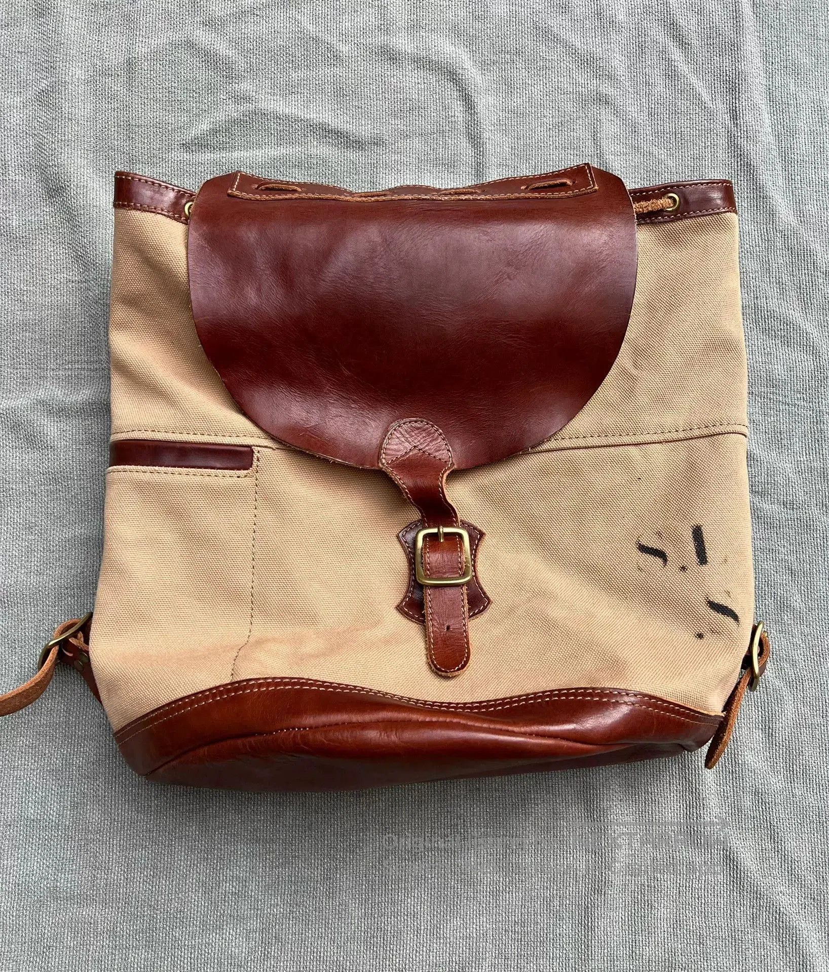 Pure Blue Japan Sturdy Yokohama Brand Canvas Bag. Size ONE SIZE - 1 Thumbnail