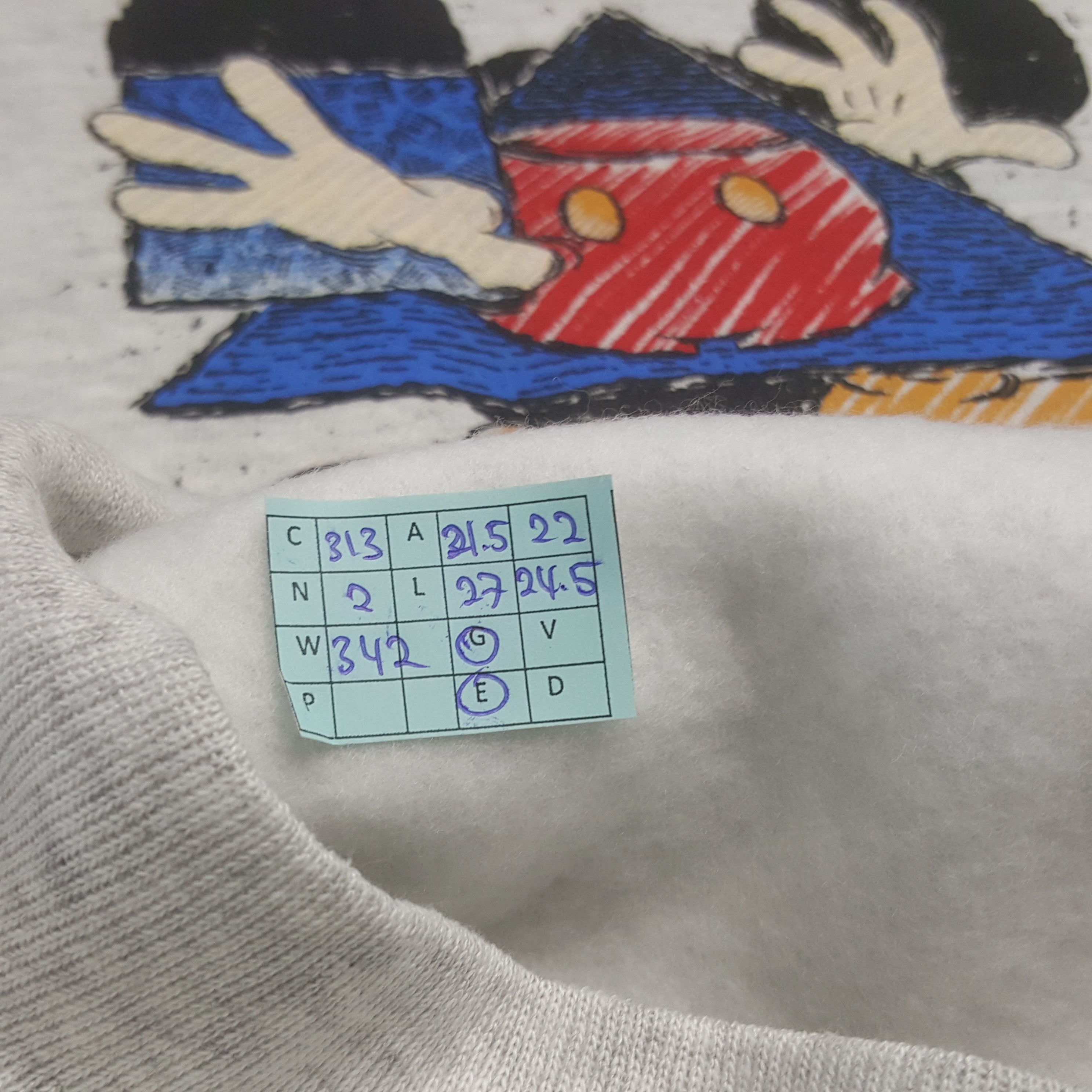 Disney Vintage Disney Mickey Mouse Sweatshirt C313N2 Size US M / EU 48-50 / 2 - 8 Thumbnail