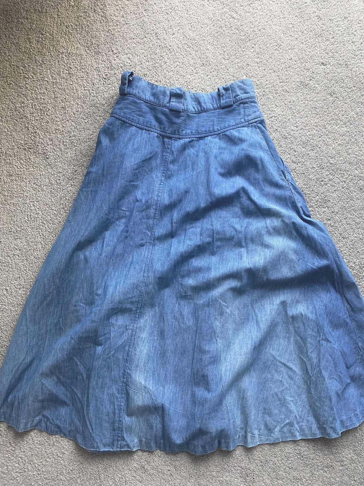 Vintage Danim long skirt Size 22" - 2 Thumbnail