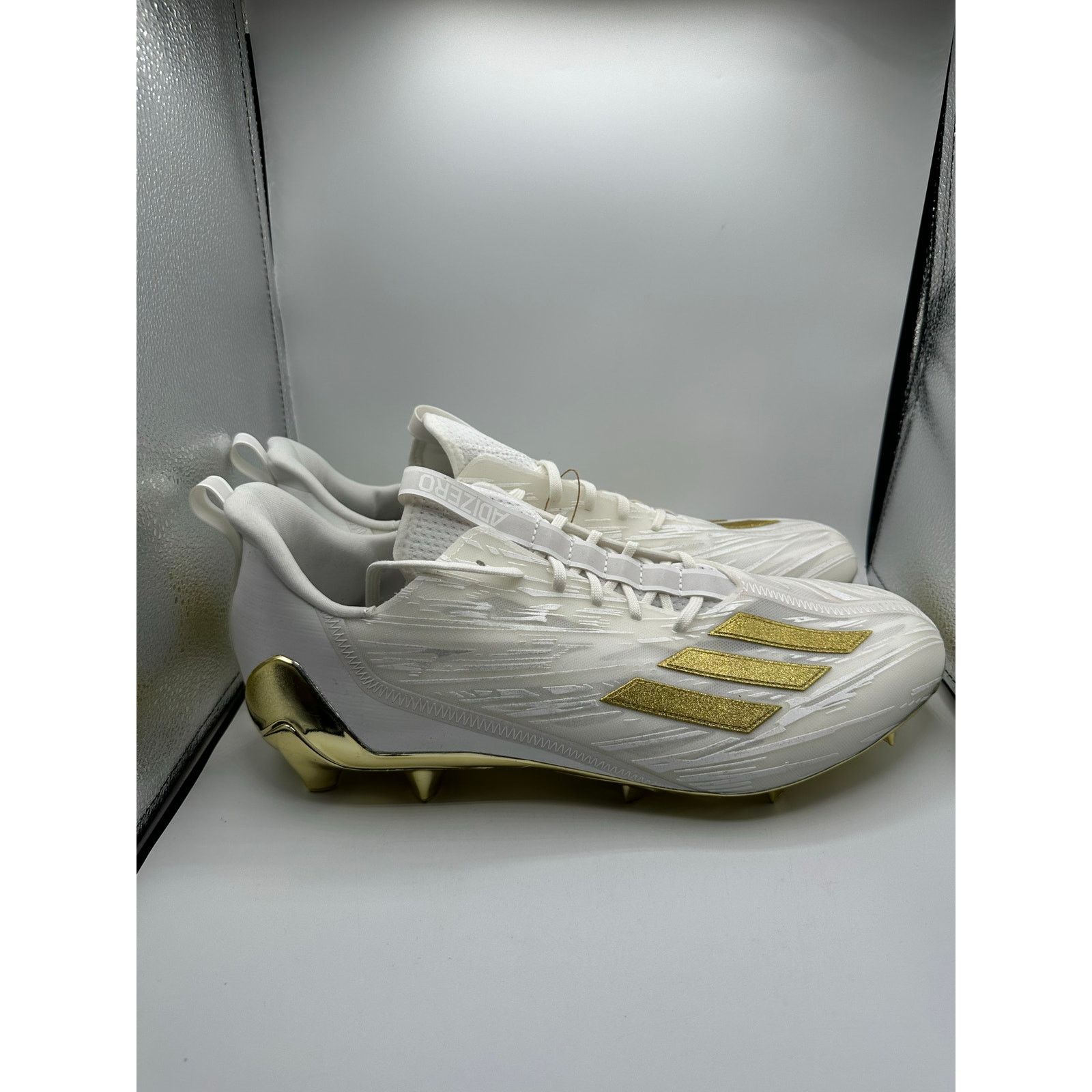 Adidas Adidas Adizero football cleats “White Gold Metallic” size 16 Size US 15 / EU 48 - 3 Thumbnail