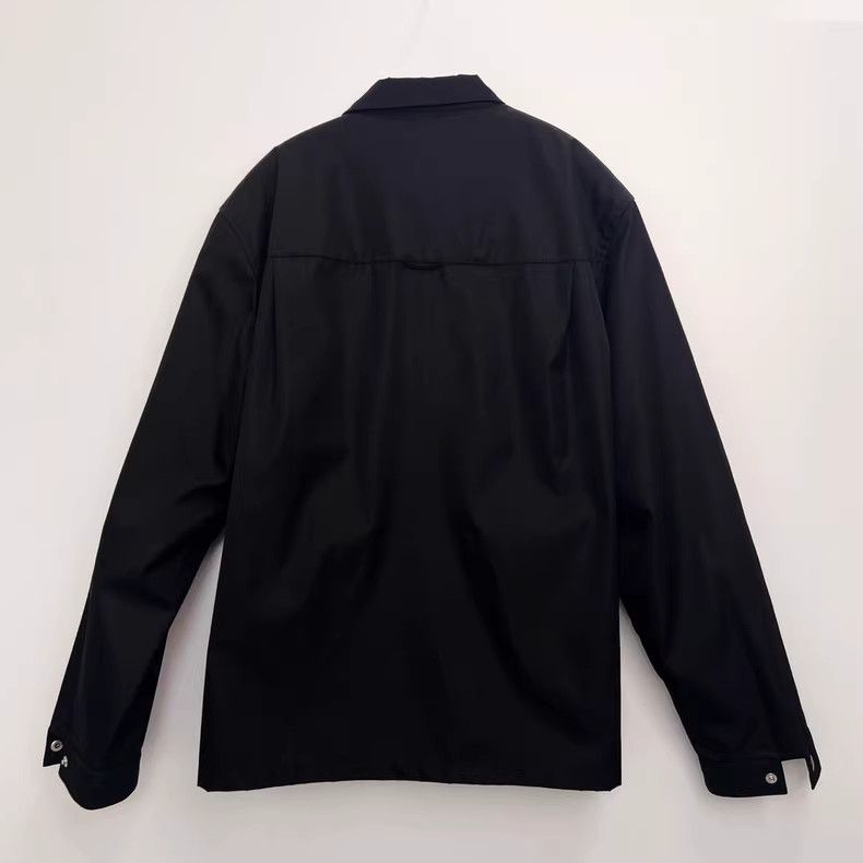 Prada Black Prada Logo Nylon Jacket XXL Size US XXL / EU 58 / 5 - 2 Thumbnail