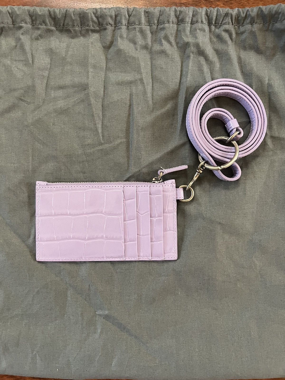 Balenciaga Balenciaga Embossed Croc Calf Wallet + Keyrings Size ONE SIZE - 2 Thumbnail