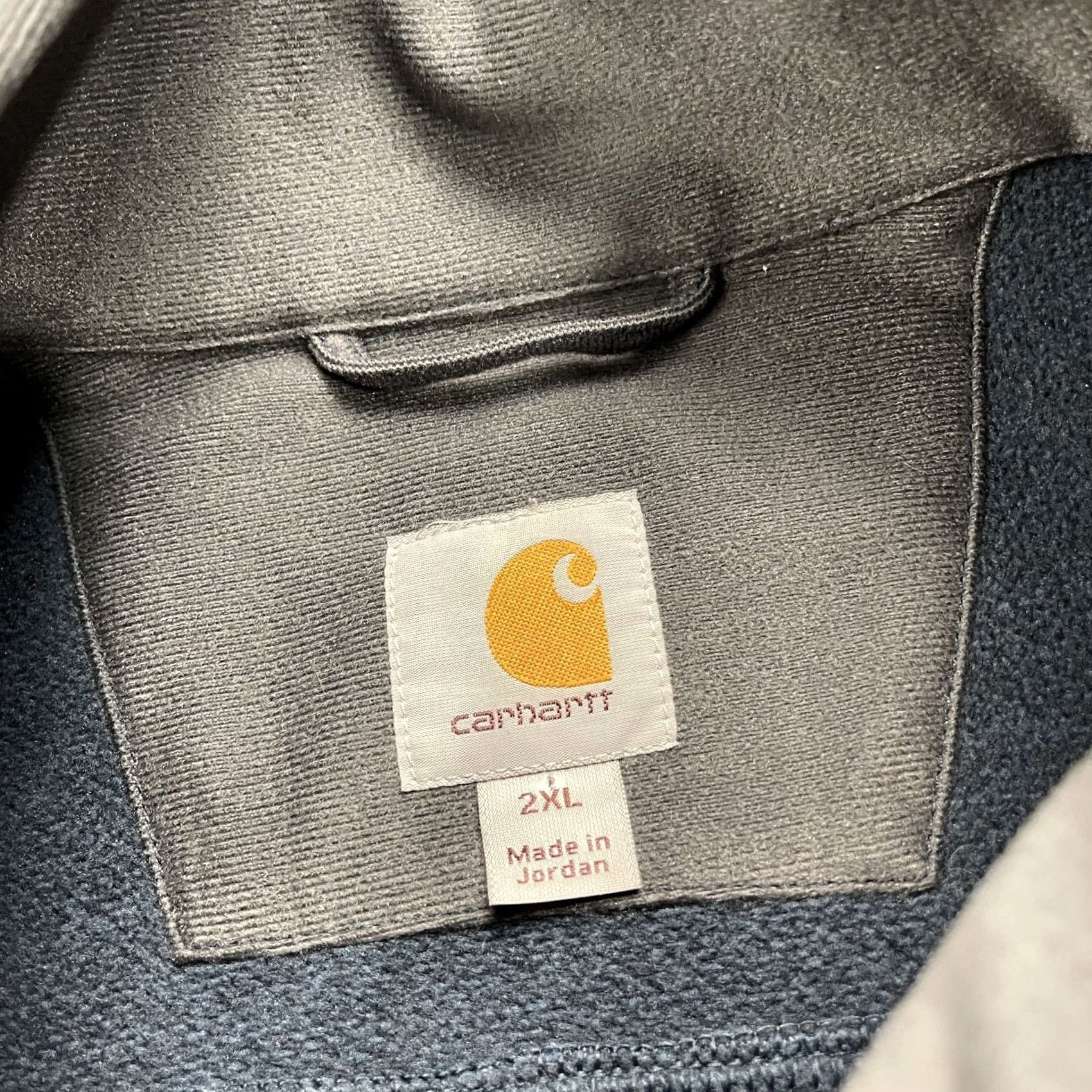 Carhartt Carhartt Jacket Mens 2XL Blue Gray Dalton Fleece Half Zip Pullover Workwear Jacket Mens 2XL Blue Size US XXL / EU 58 / 5 - 4 Thumbnail