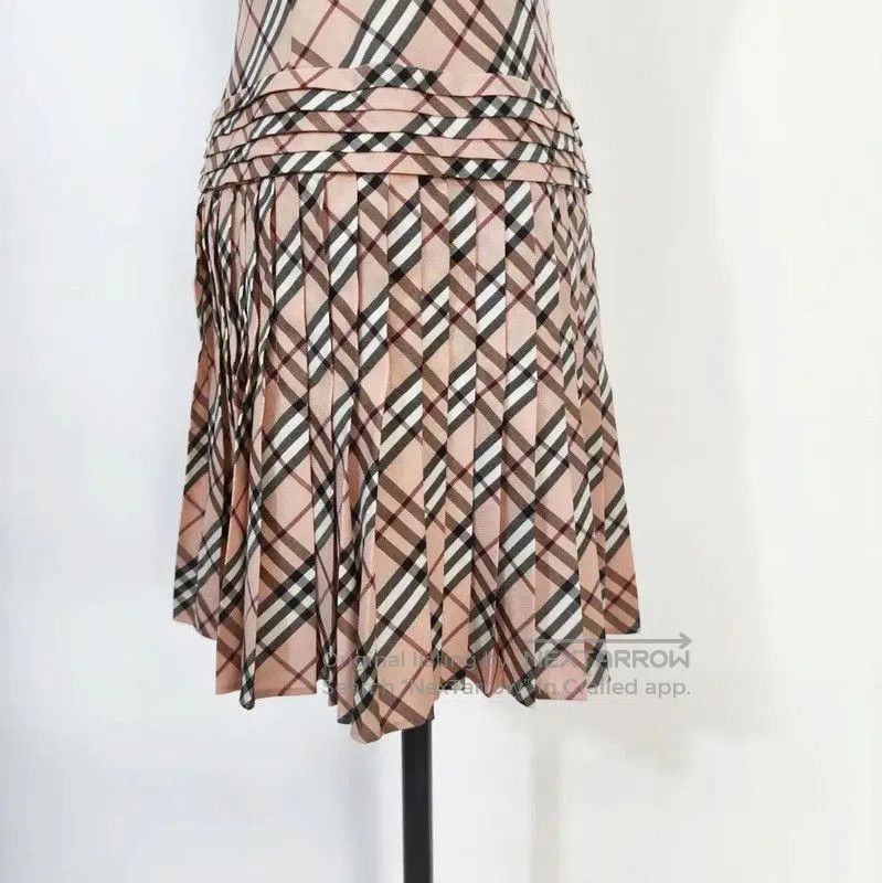 Burberry Burberry Pink Cotton Blend Plaid Dress. Size M / US 6-8 / IT 42-44 - 4 Thumbnail
