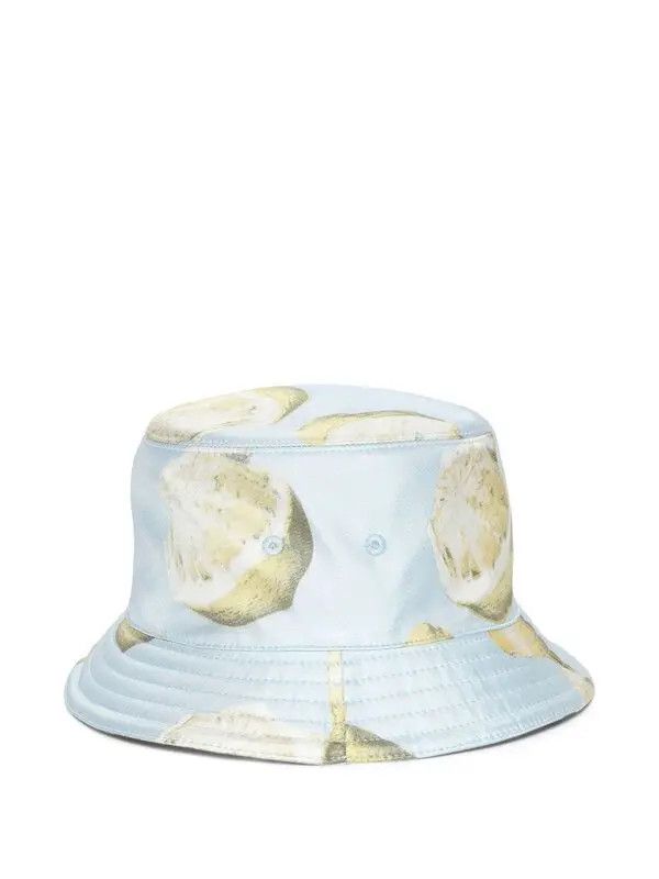 Givenchy o1srvl11e0725 Size:OS/Lemon-Print Bucket Hat in Blue Size ONE SIZE - 2 Thumbnail