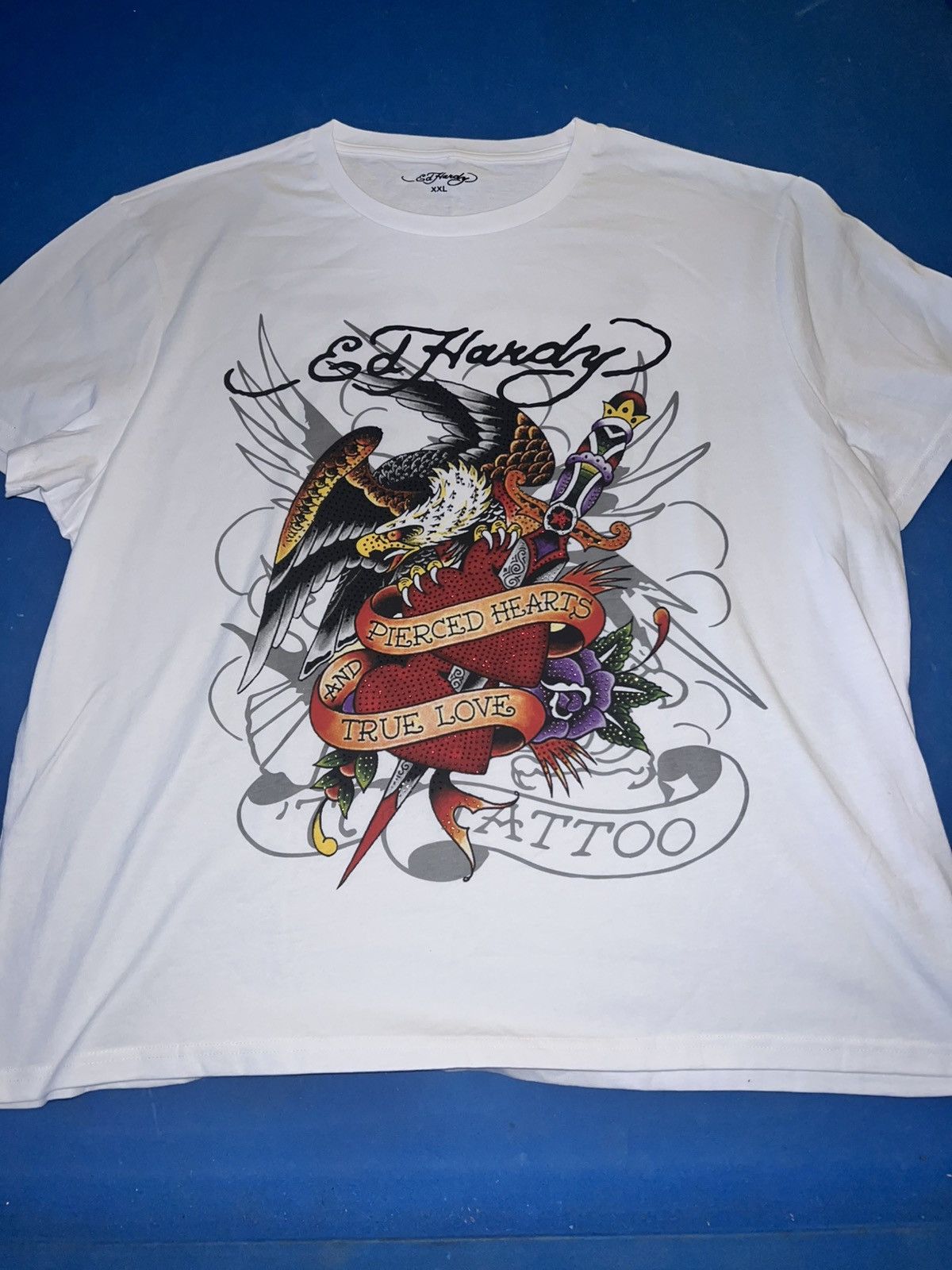 Ed Hardy Ed Hardy ‘Pierced Heart’ Tee Size US XXL / EU 58 / 5 - 1 Thumbnail