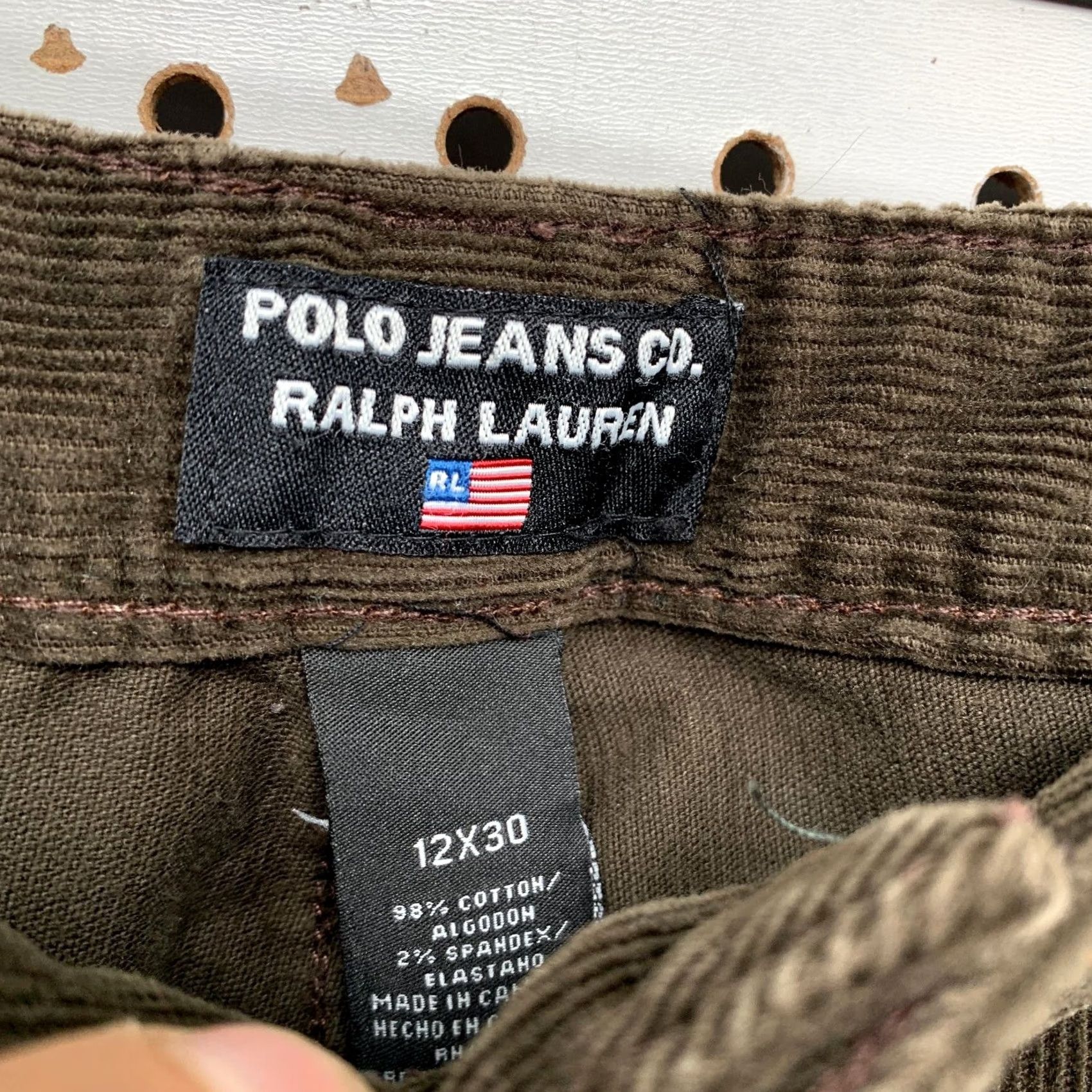 Polo Ralph Lauren Polo Jeans Co Ralph Lauren Corduroy Chino Pants Womens Size 12x30 Fits 34x30 Size 34" / US 12 / IT 48 - 5 Thumbnail