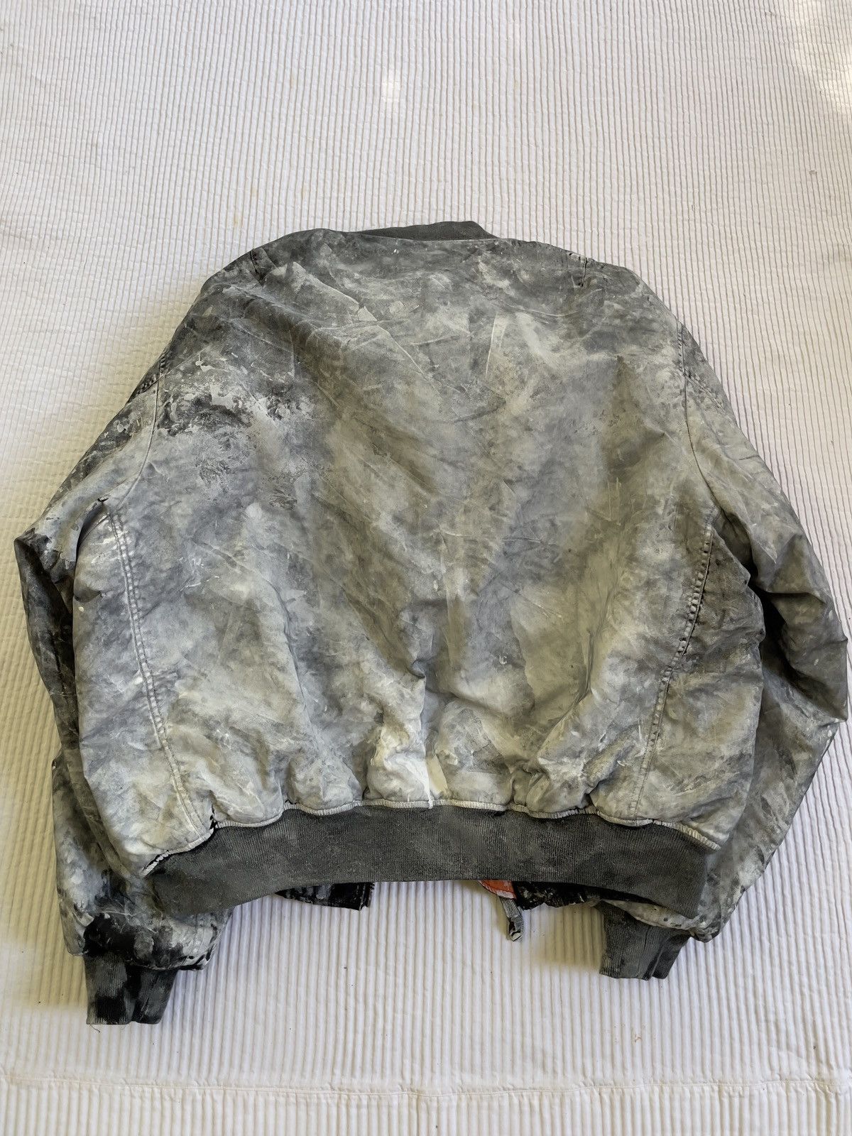 Handmade Snow Camo Bomber Jacket Size US XL / EU 56 / 4 - 10 Thumbnail