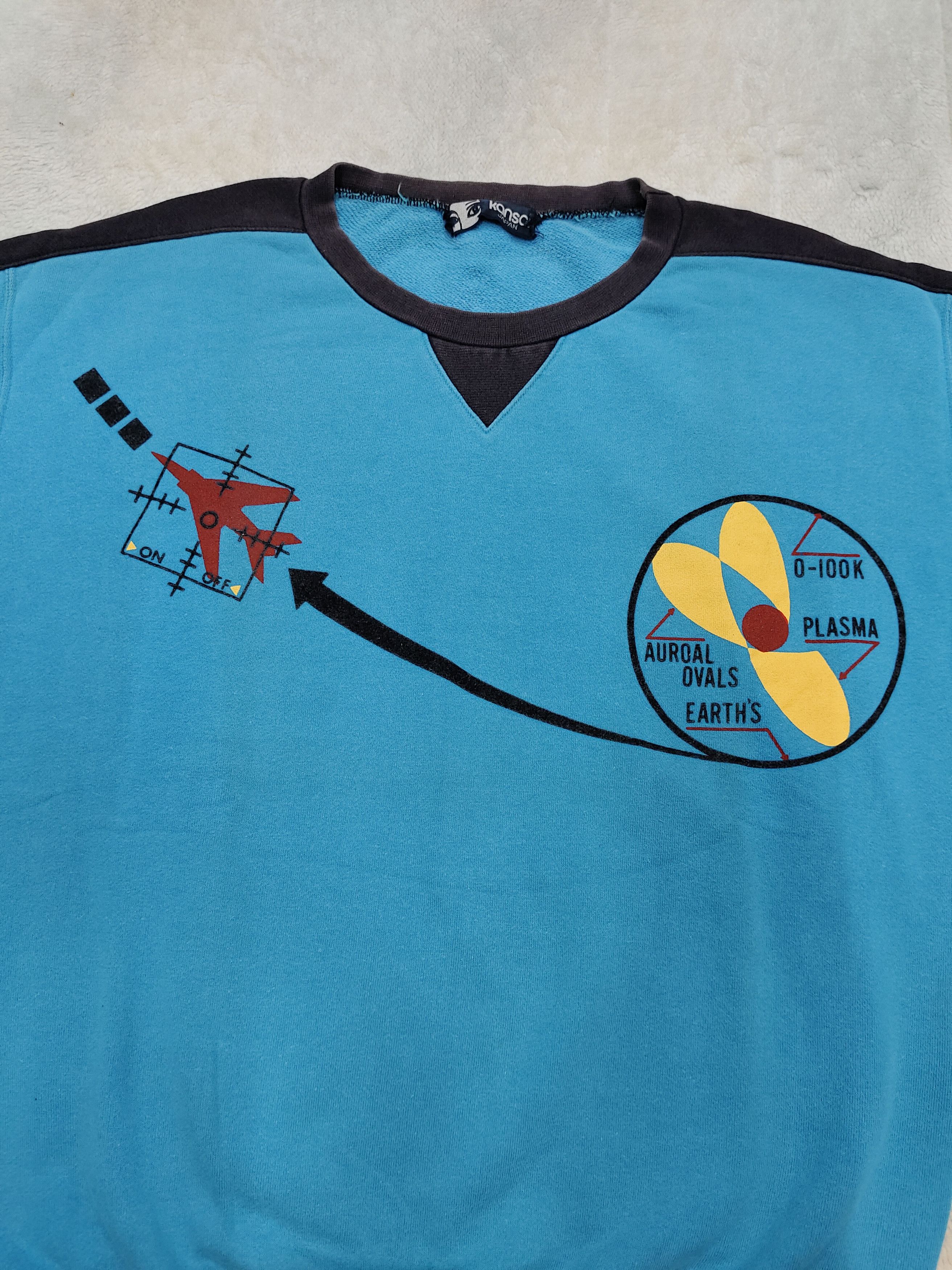Kansai Yamamoto 80s Kansai- Archive Space Science Diagram Print Sweatshirt Size US M / EU 48-50 / 2 - 4 Thumbnail